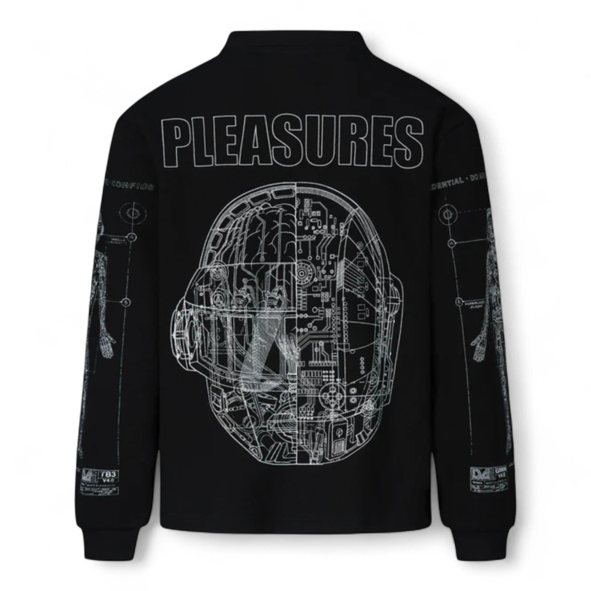 Pleasures X Daft Punk Schematic Long Sleeve Polo