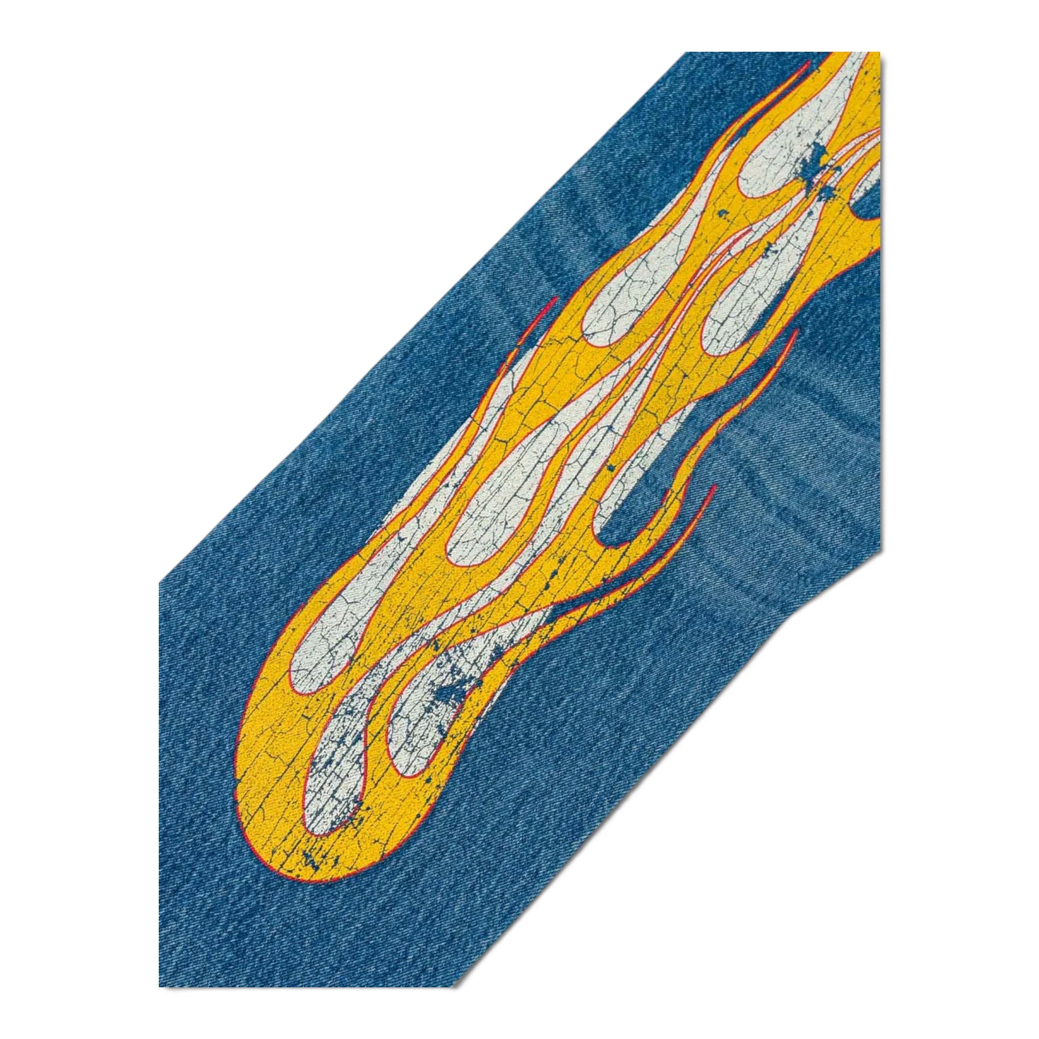 Evisu Flaming Daicock Print Regular Fit Jeans