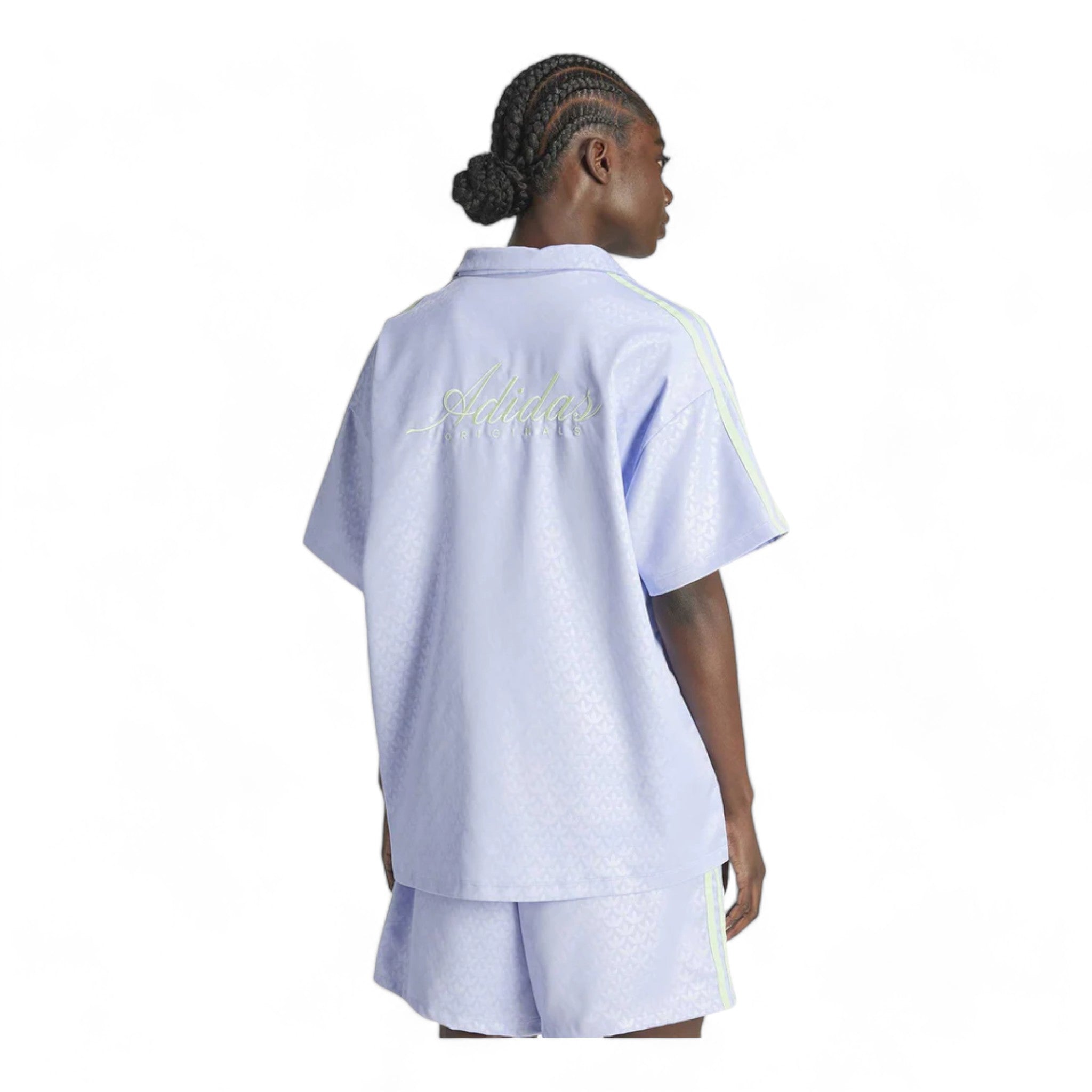 Adidas Fashion Monogram Satin Bowling Shirt