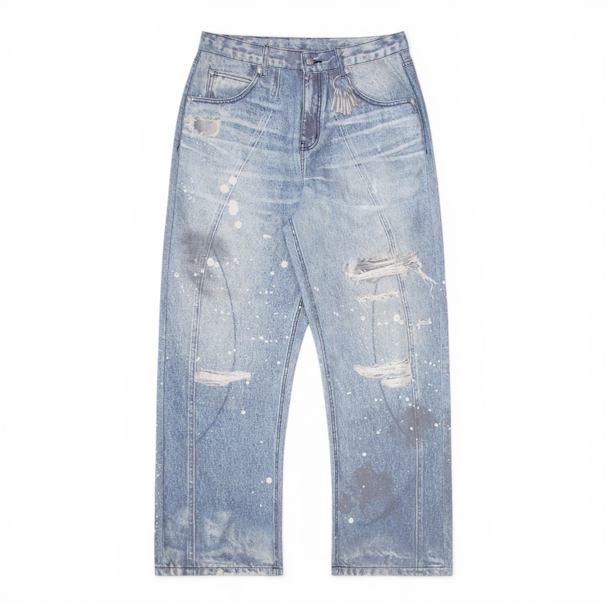 Vandy The Pink Trompe L'oeil Pants