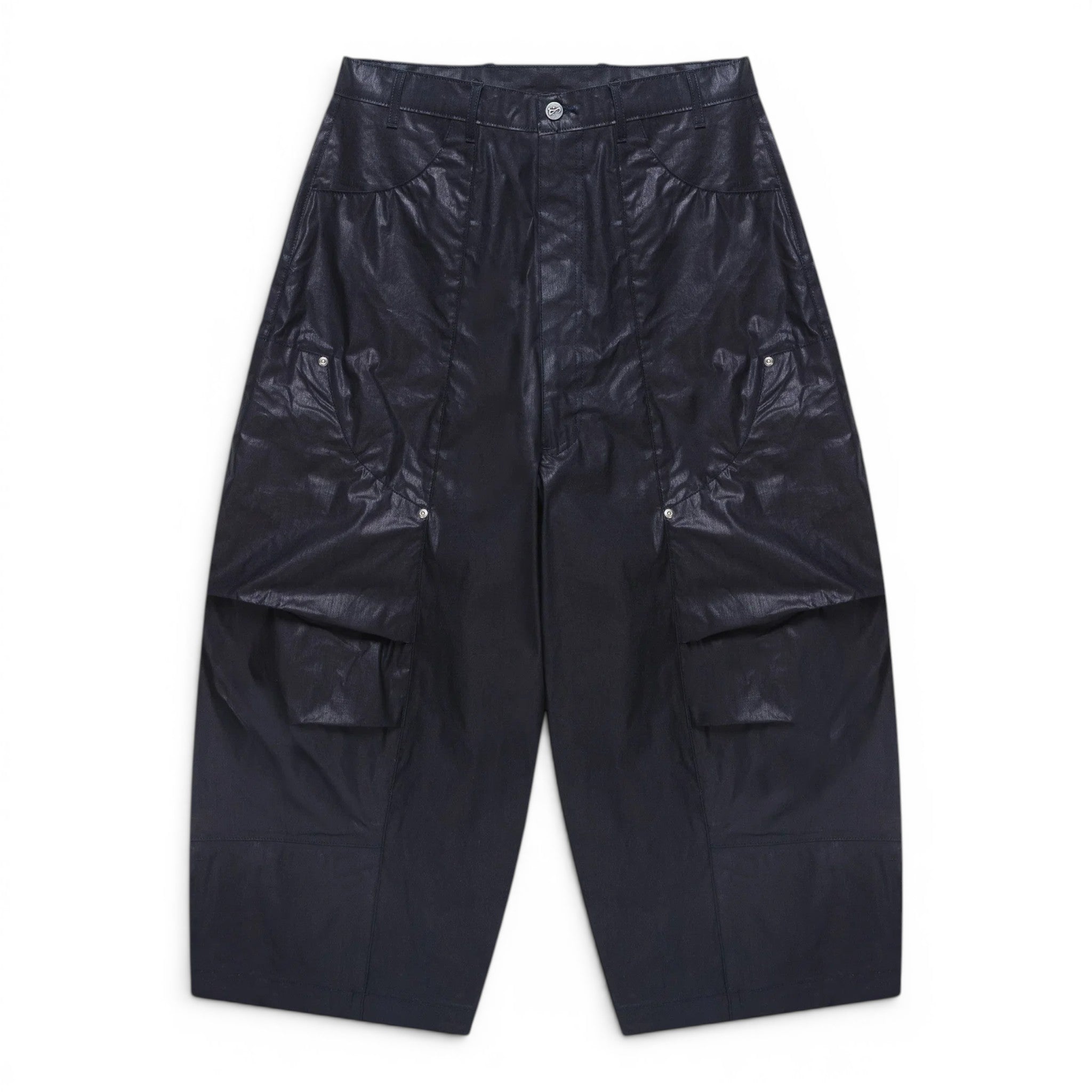 Art Community Waxed Indigo Parachute Japanese Nylon Pant
