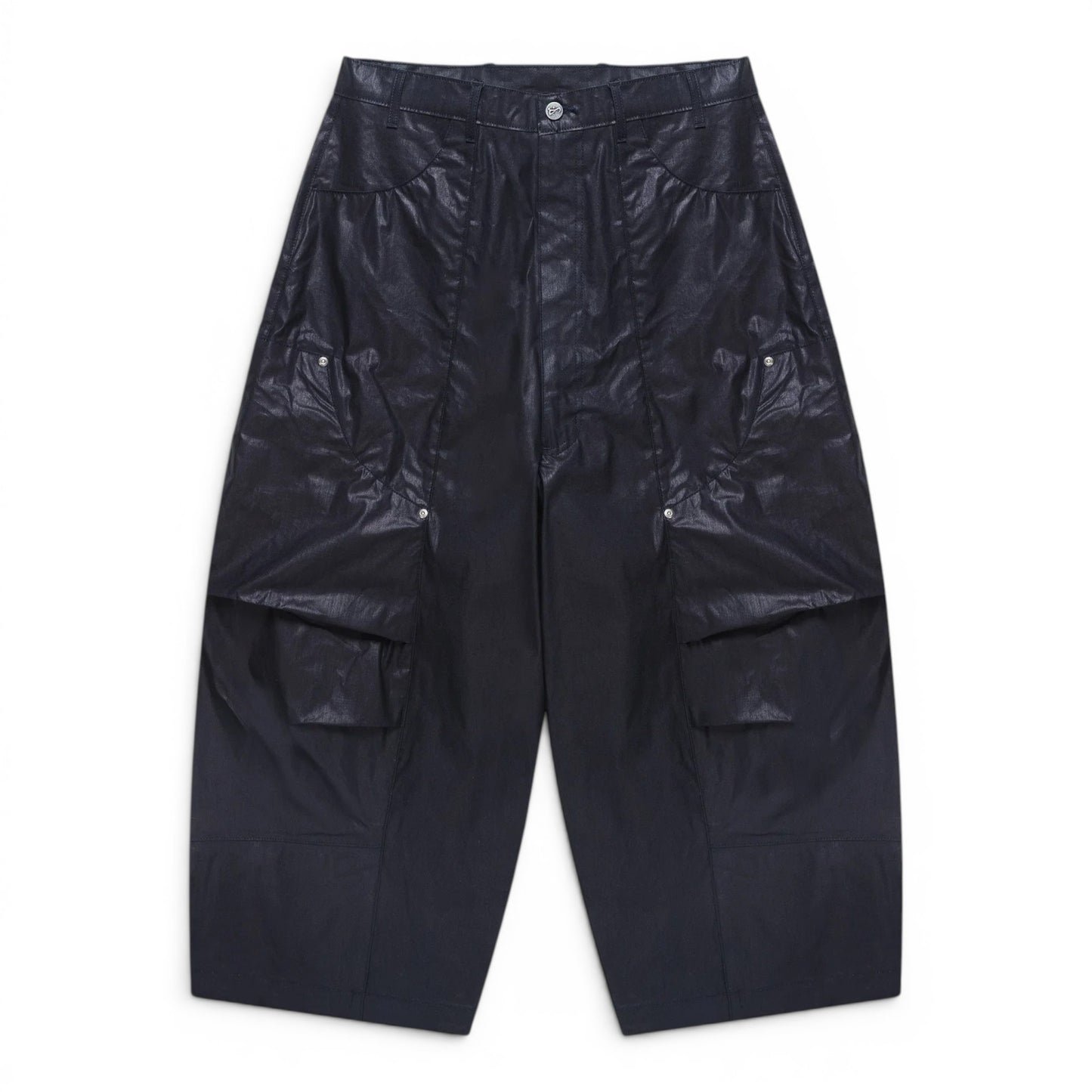 ART COMMUNITY WAXED INDIGO PARACHUTE JAPANESE NYLON PANT