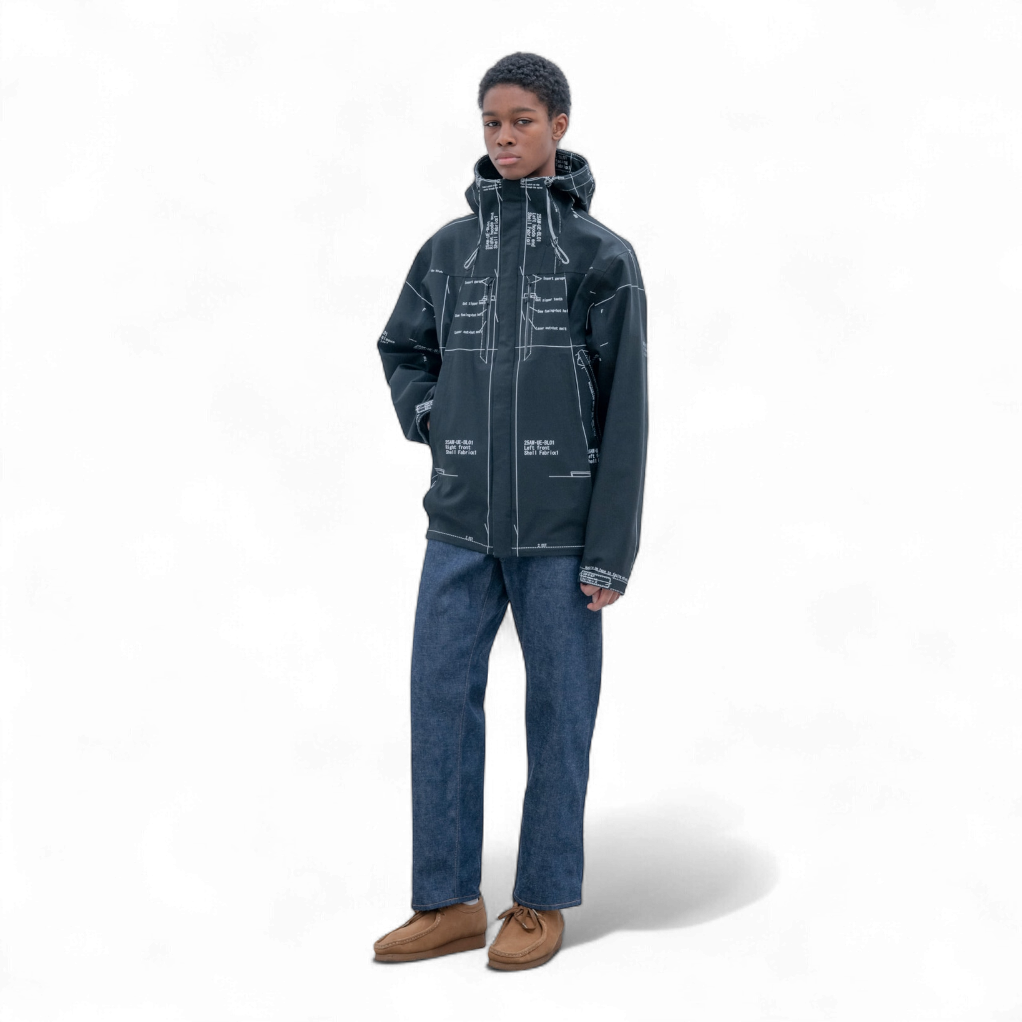 Uniform Experiment X Fragment Map-out 3-Layer Mountain Parka