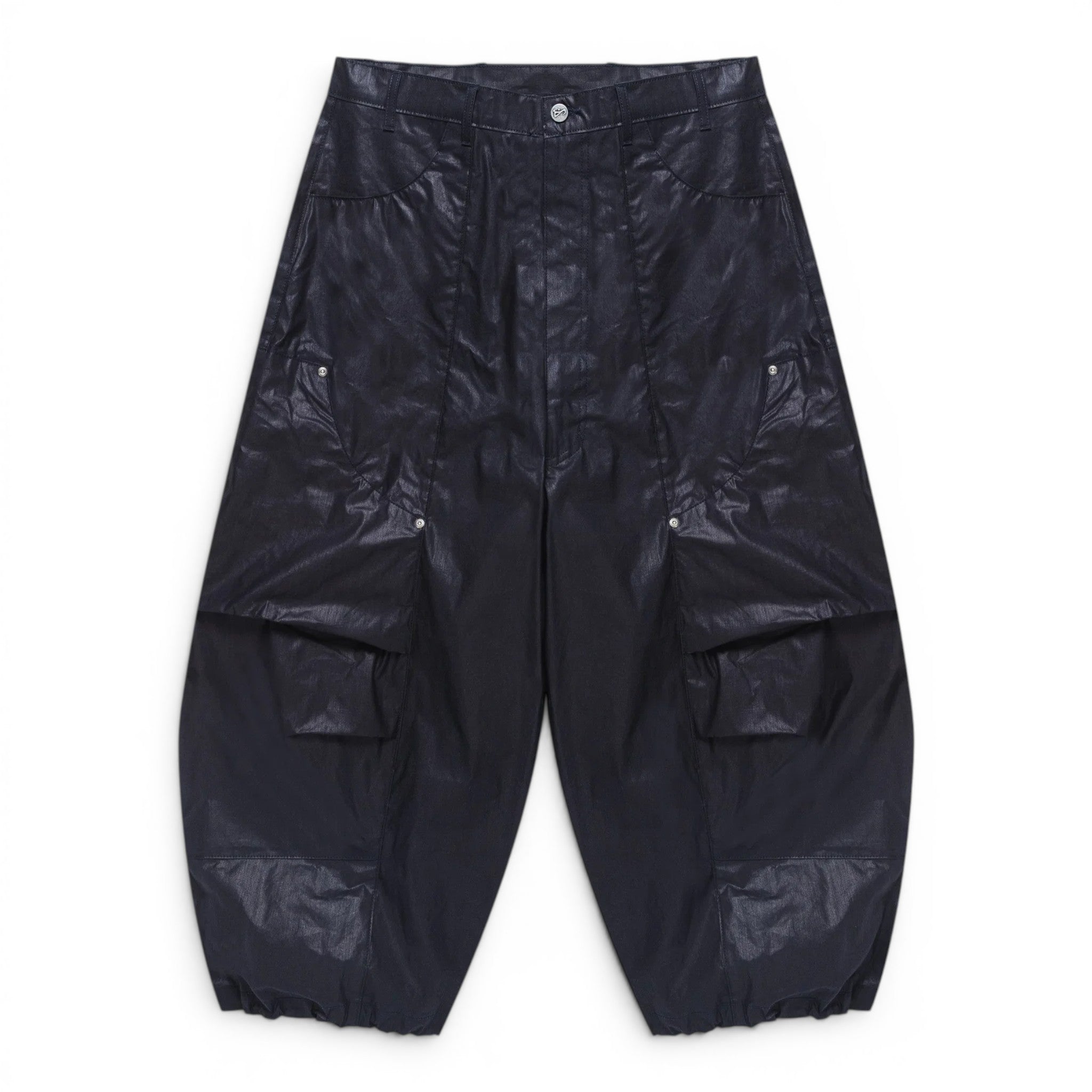 Art Community Waxed Indigo Parachute Japanese Nylon Pant