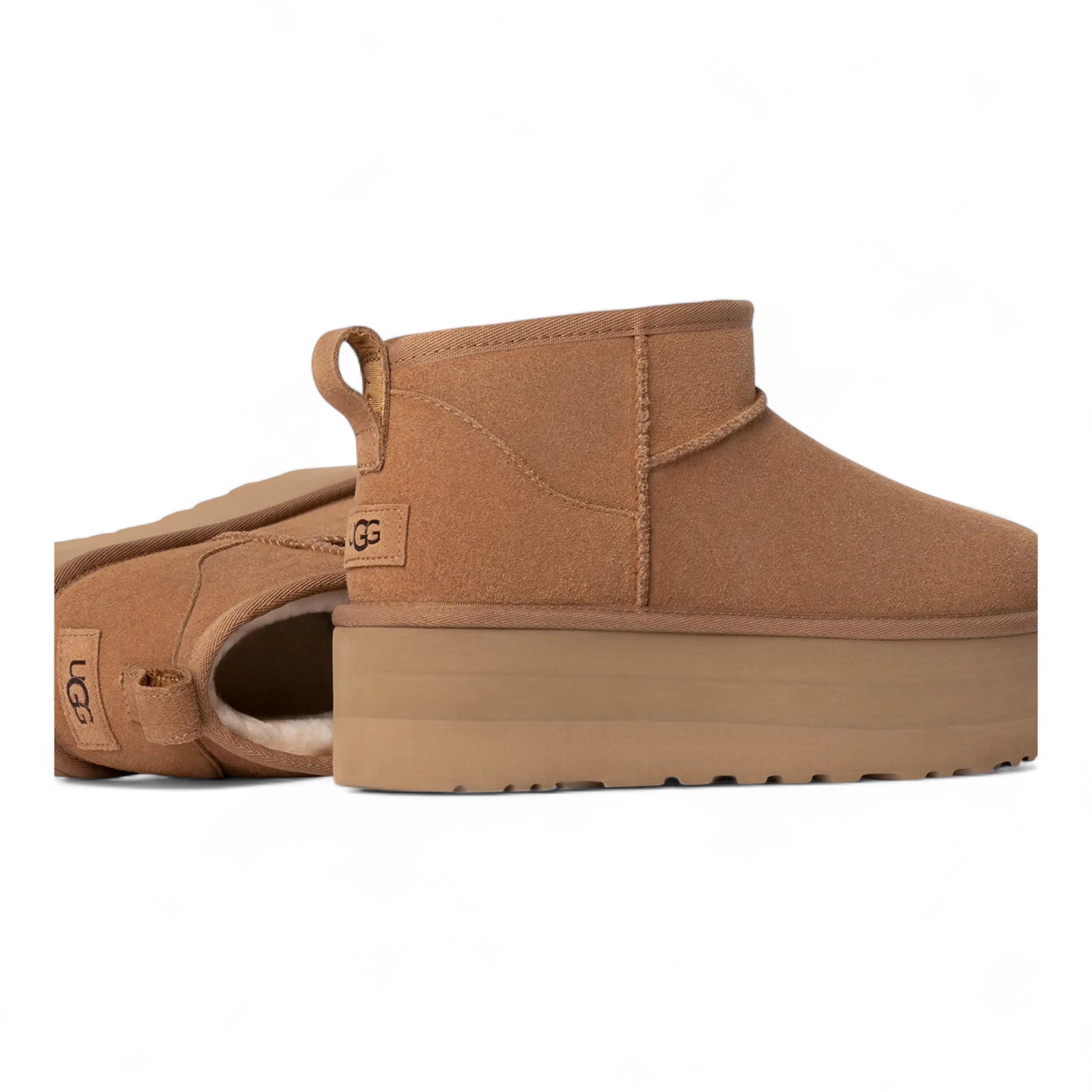 Womens Ugg Classic Ultra Mini Platform Boot Chestnut