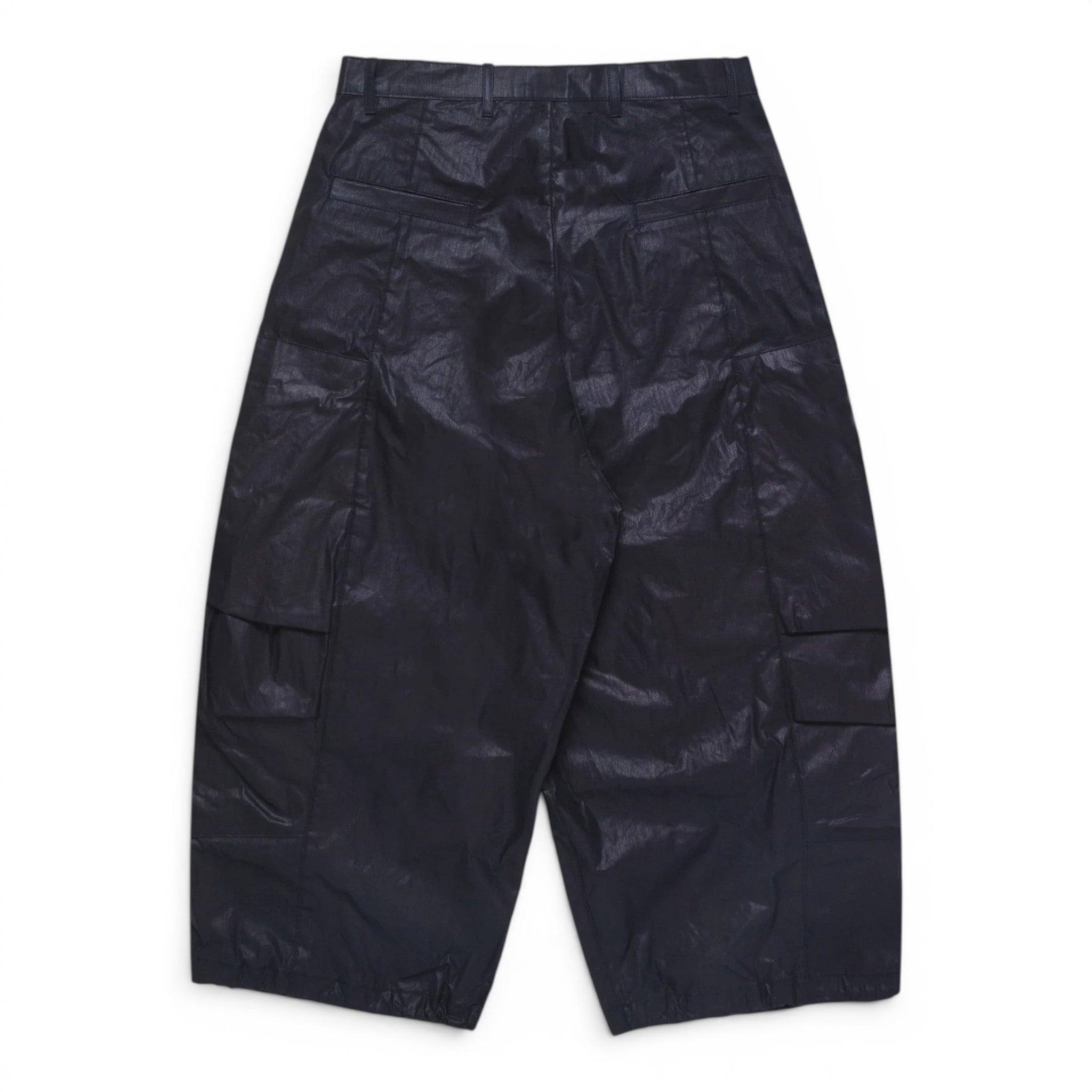 Art Community Waxed Indigo Parachute Japanese Nylon Pant