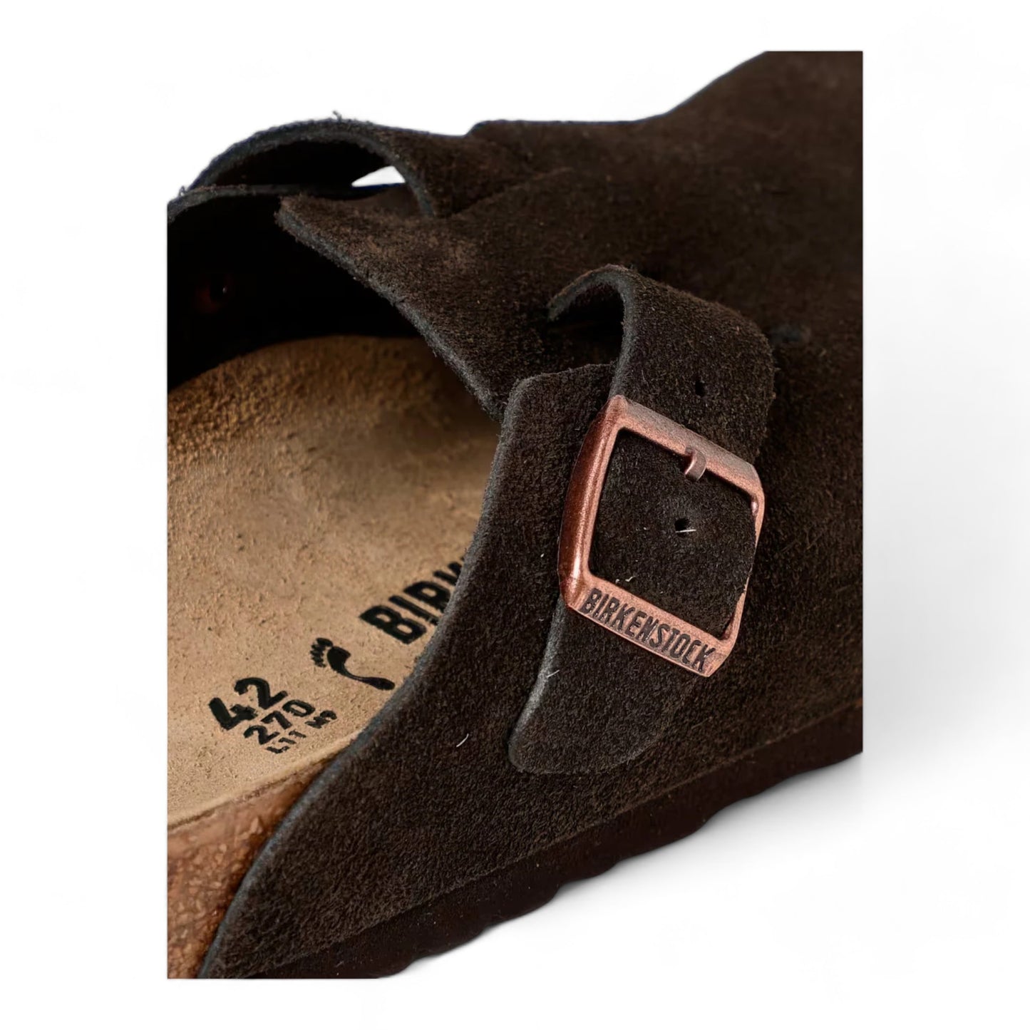 BIRKENSTOCK BOSTON SUEDE MOCCA