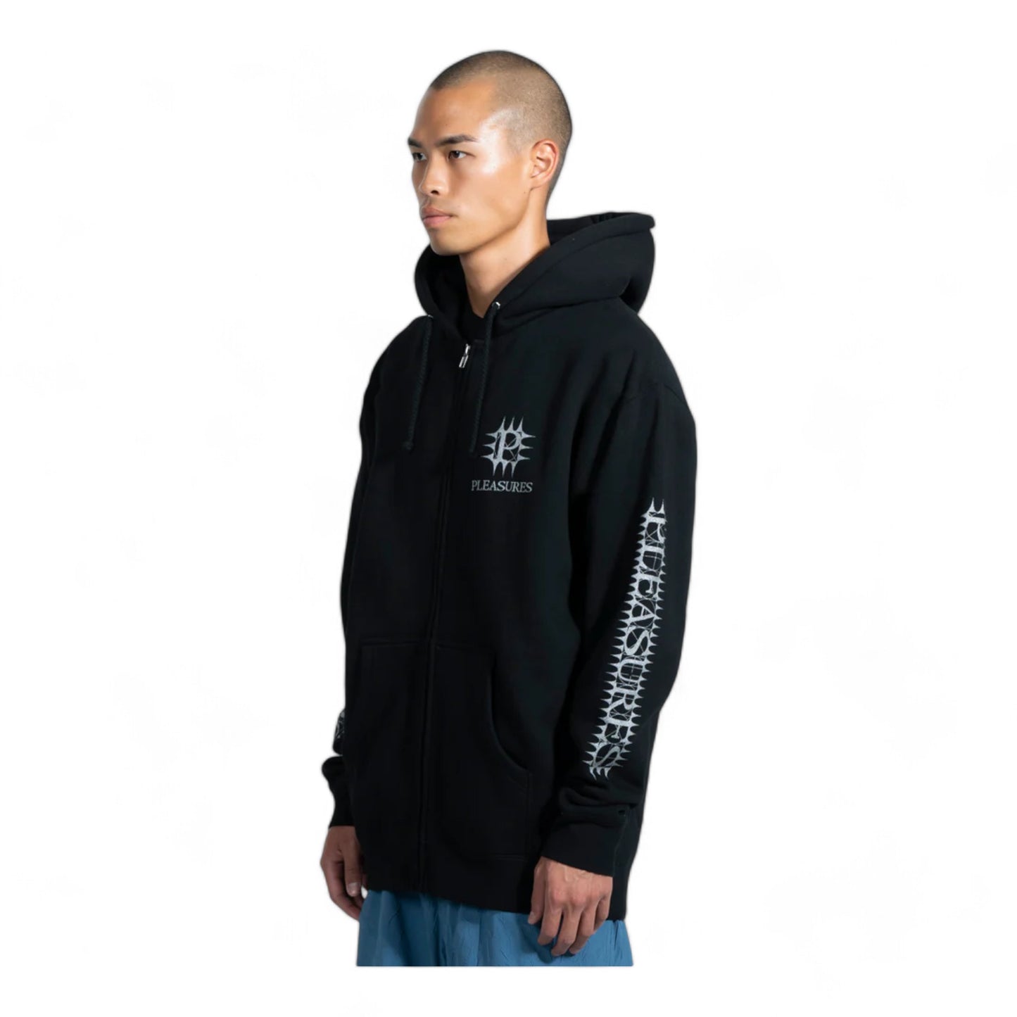 PLEASURES SPIKE ZIP HOODIE