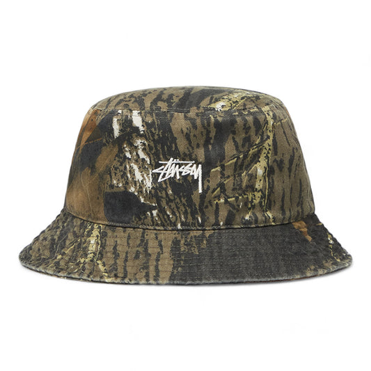 STUSSY WASHED STOCK BUCKET HAT