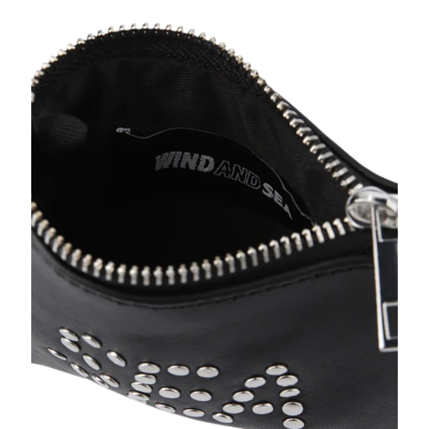 WIND AND SEA STUDDED LEATHER COIN CASE