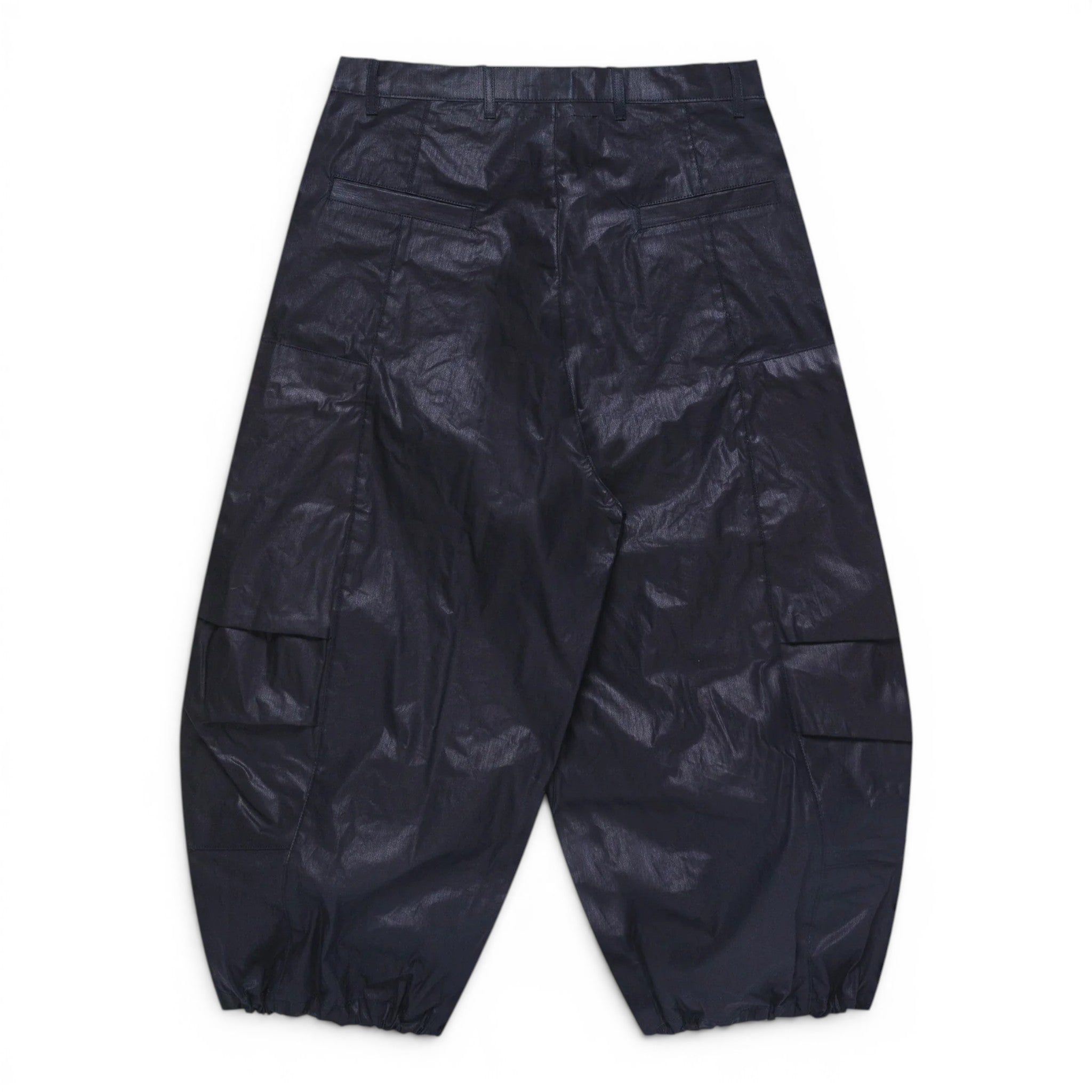 Art Community Waxed Indigo Parachute Japanese Nylon Pant