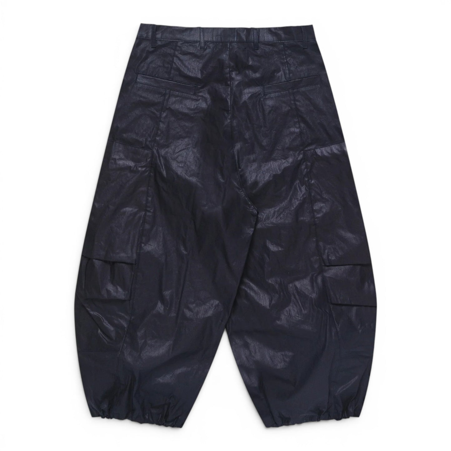 ART COMMUNITY WAXED INDIGO PARACHUTE JAPANESE NYLON PANT