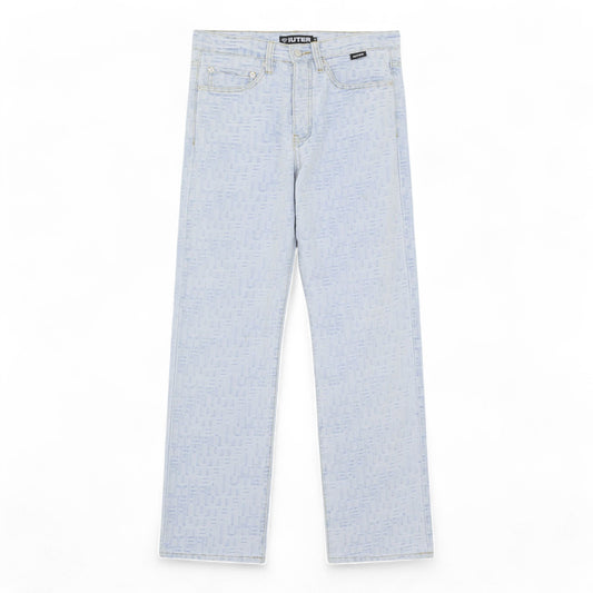 IUTER JACQUARD LOOSE DENIM