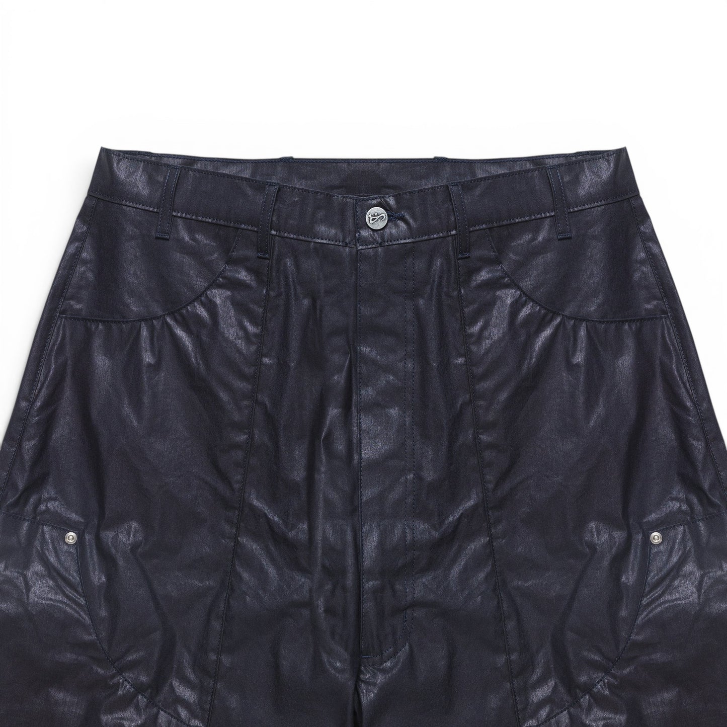 ART COMMUNITY WAXED INDIGO PARACHUTE JAPANESE NYLON PANT
