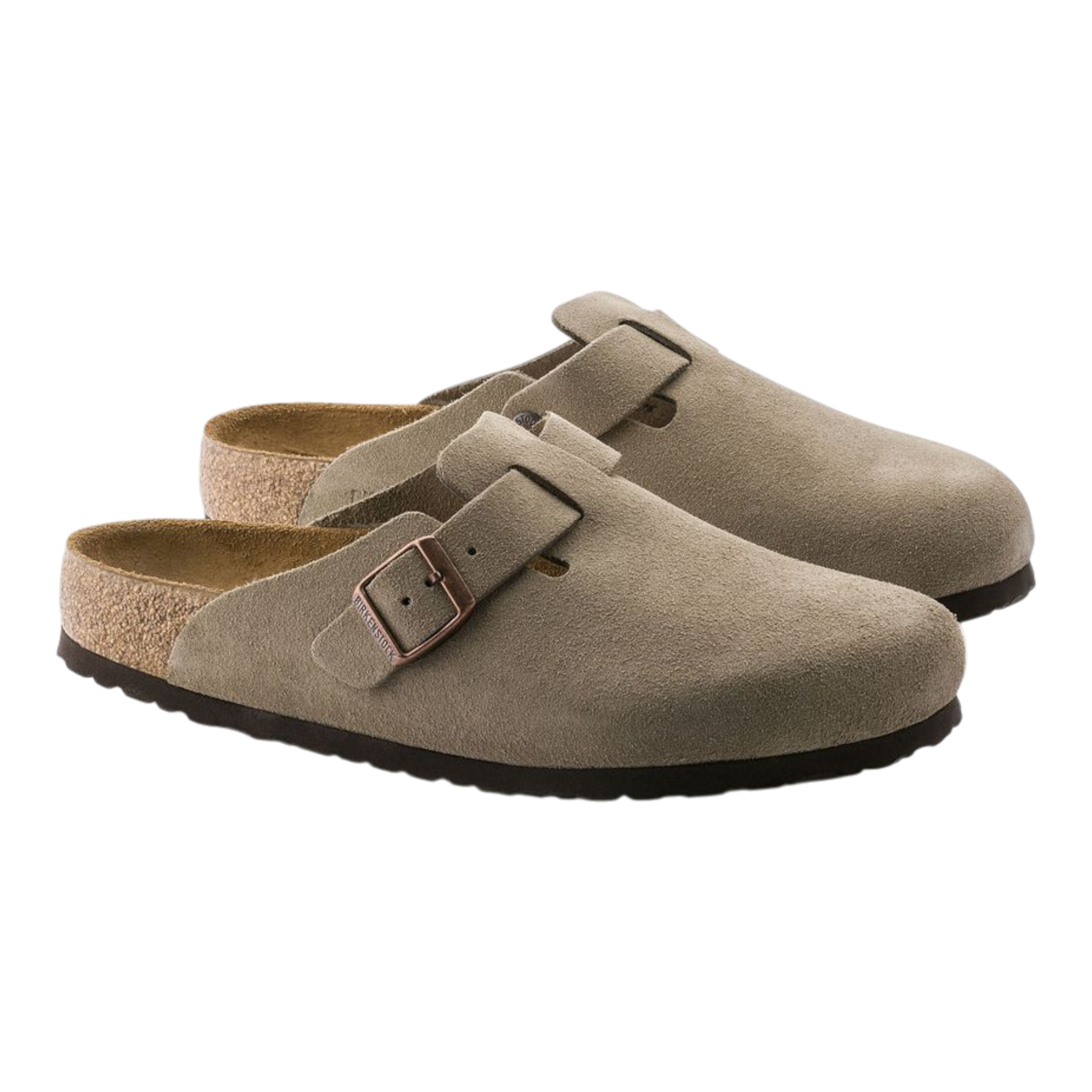 Birkenstock Boston Soft Footbed Suede Taupe