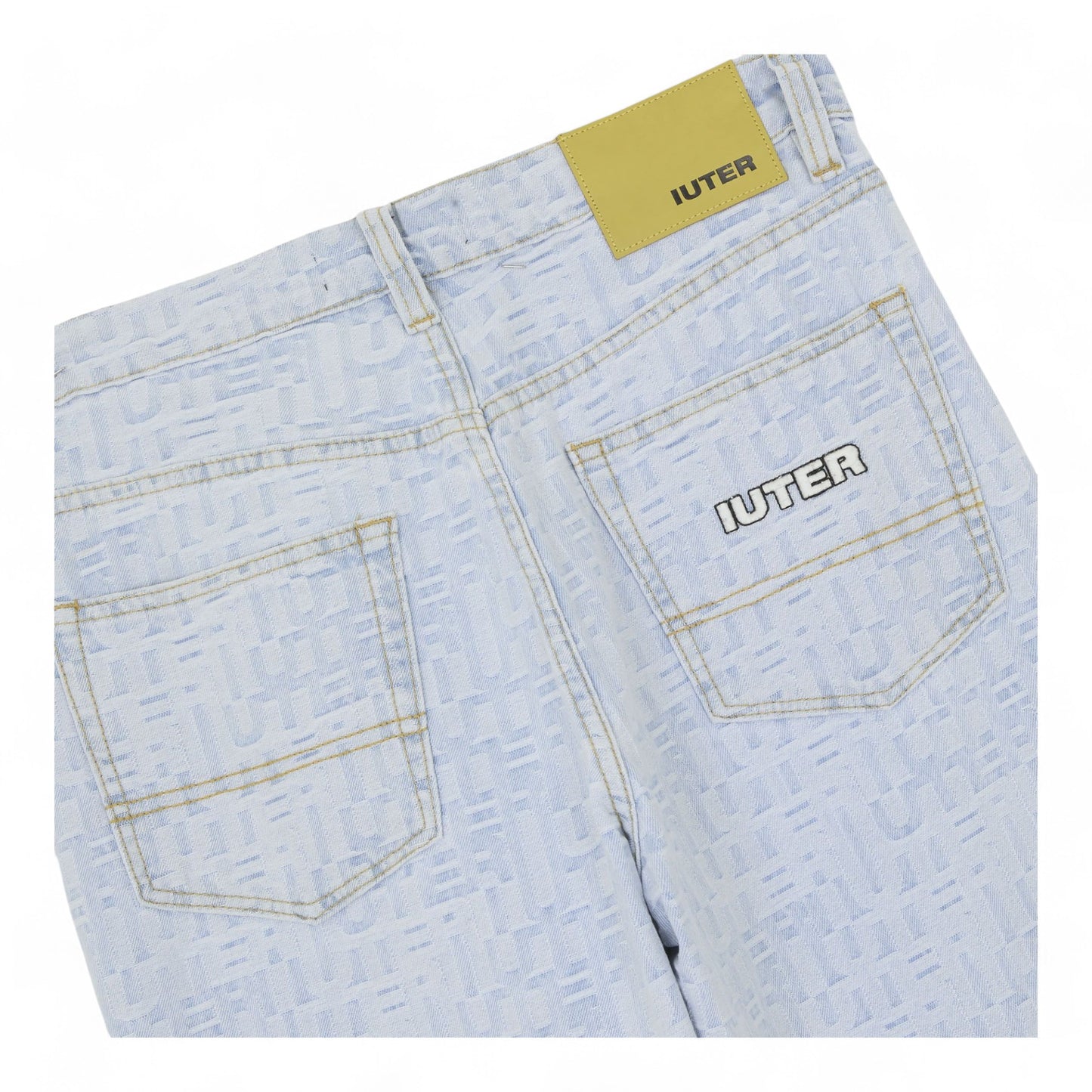 IUTER JACQUARD LOOSE DENIM