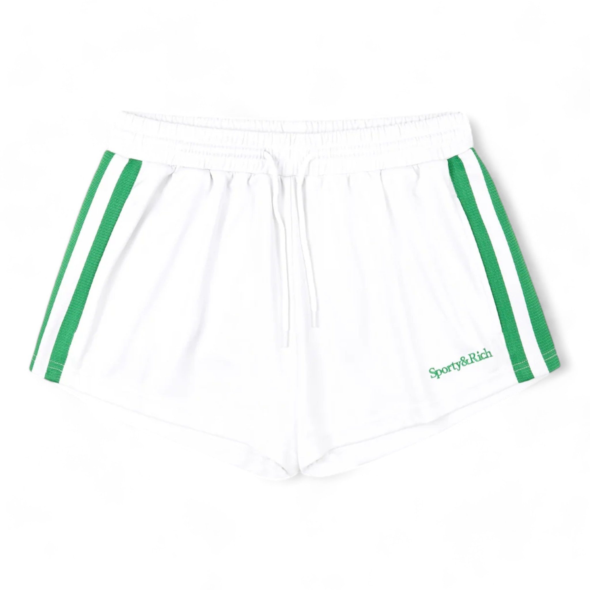 Sporty & Rich Serif Logo Embroidered Roller Short