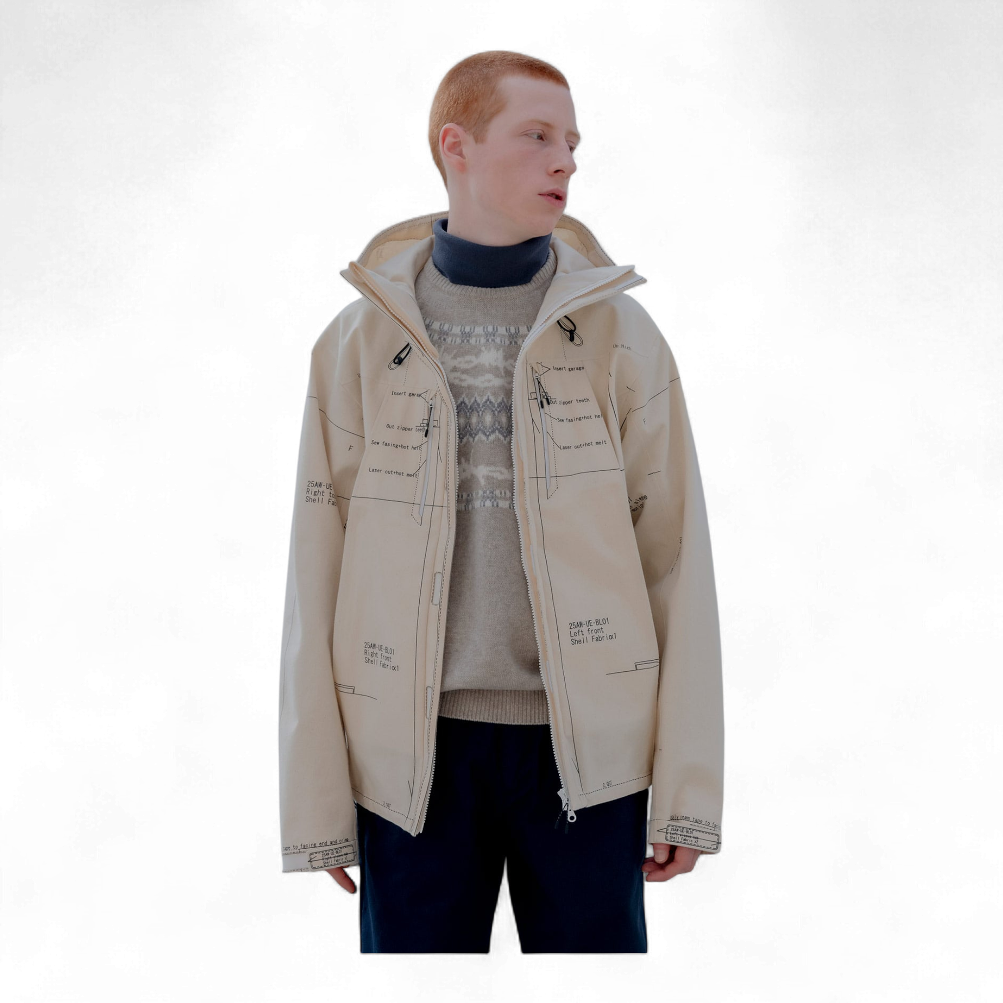 Uniform Experiment X Fragment Map-out 3-Layer Mountain Parka
