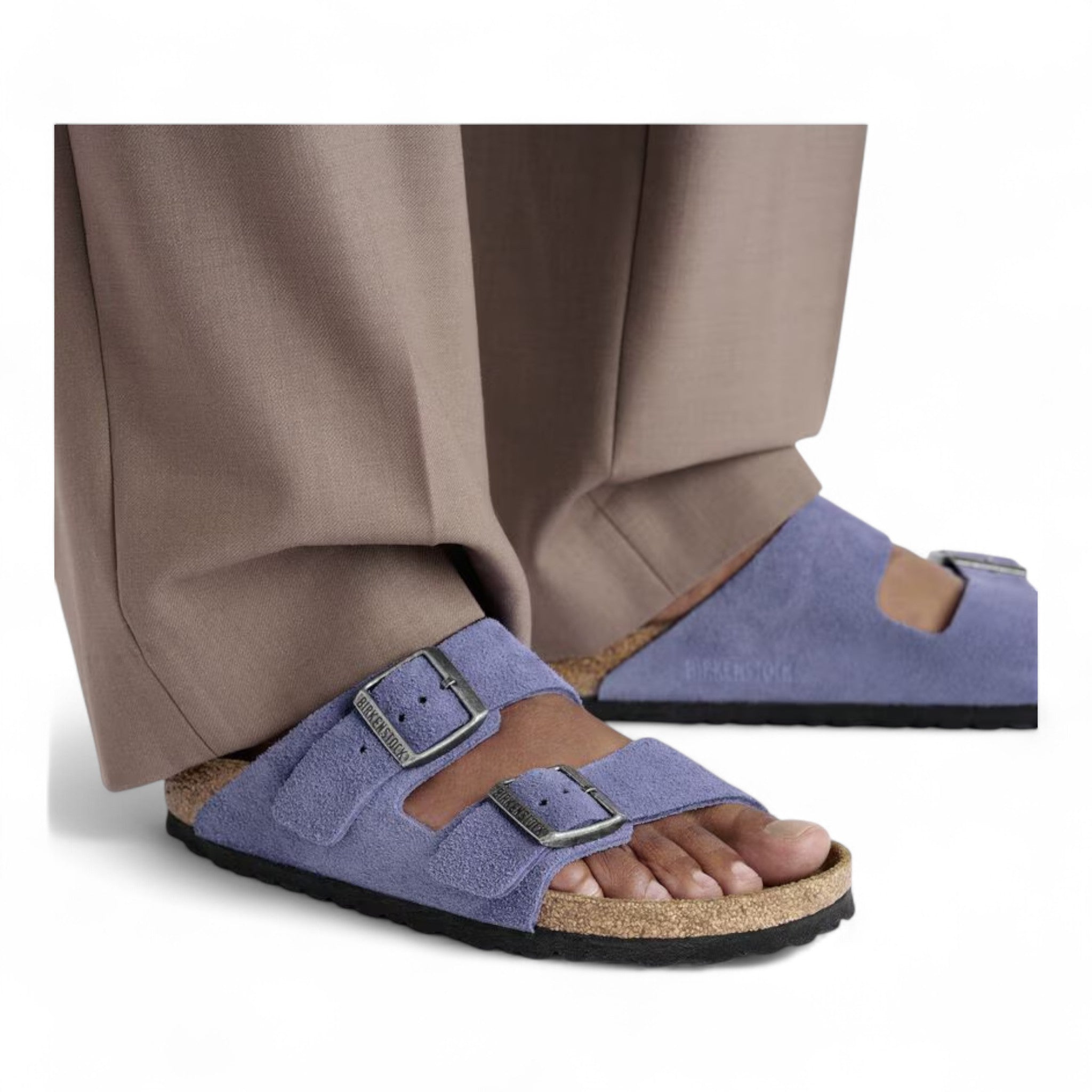 Birkenstock Arizona Suede Leather Purple