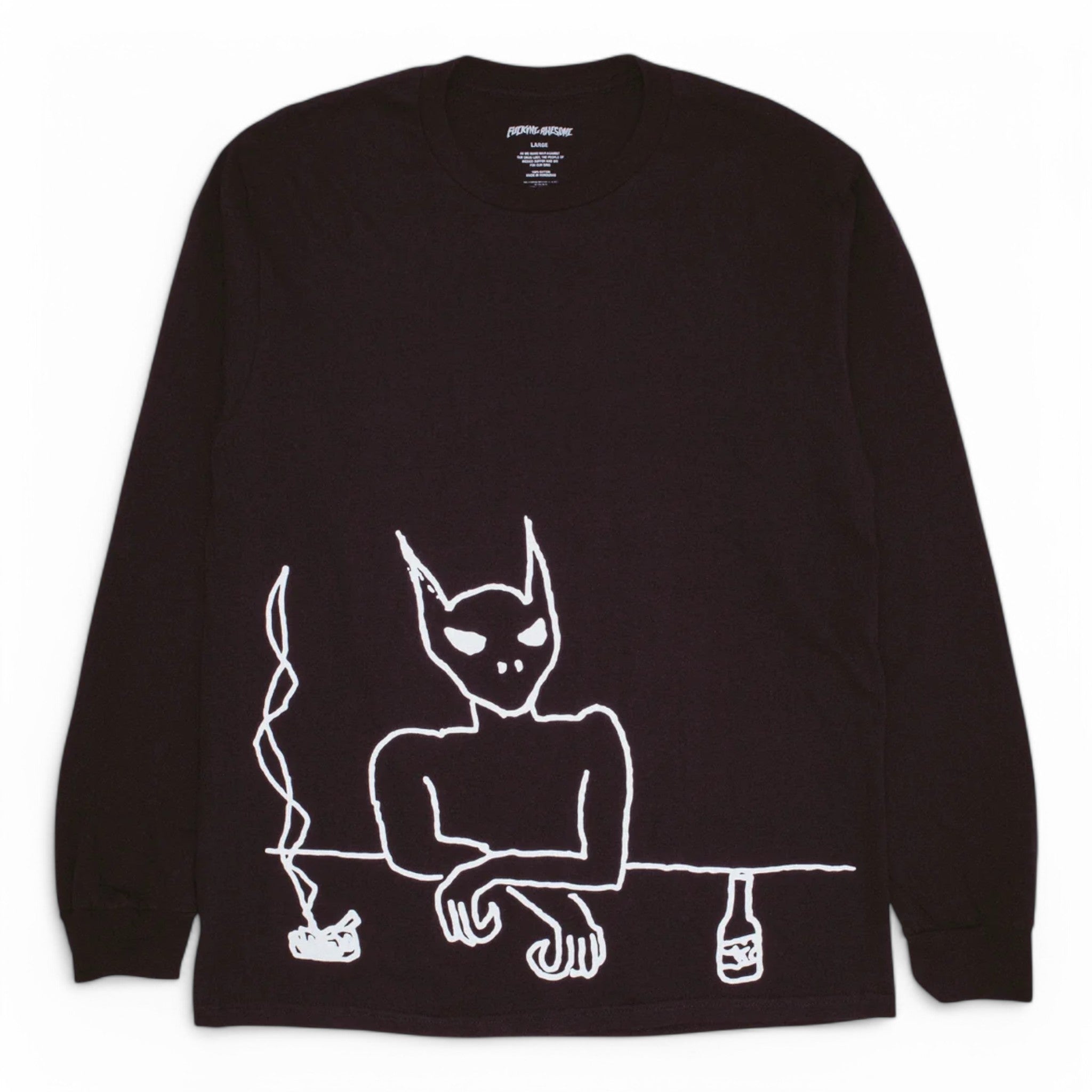 Fucking Awesome Drunk Alien Long Sleeve Tee