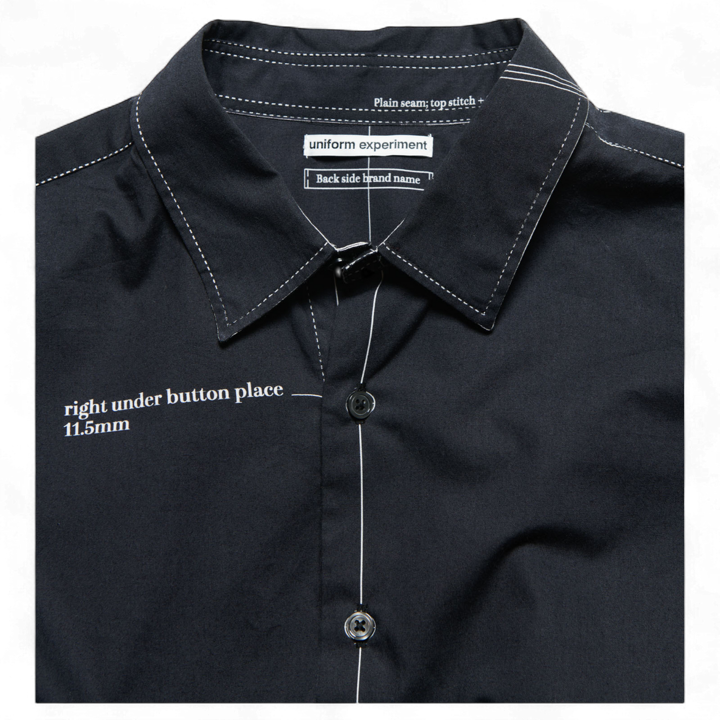 UNIFORM EXPERIMENT X FRAGMENT MAP-OUT SHIRT