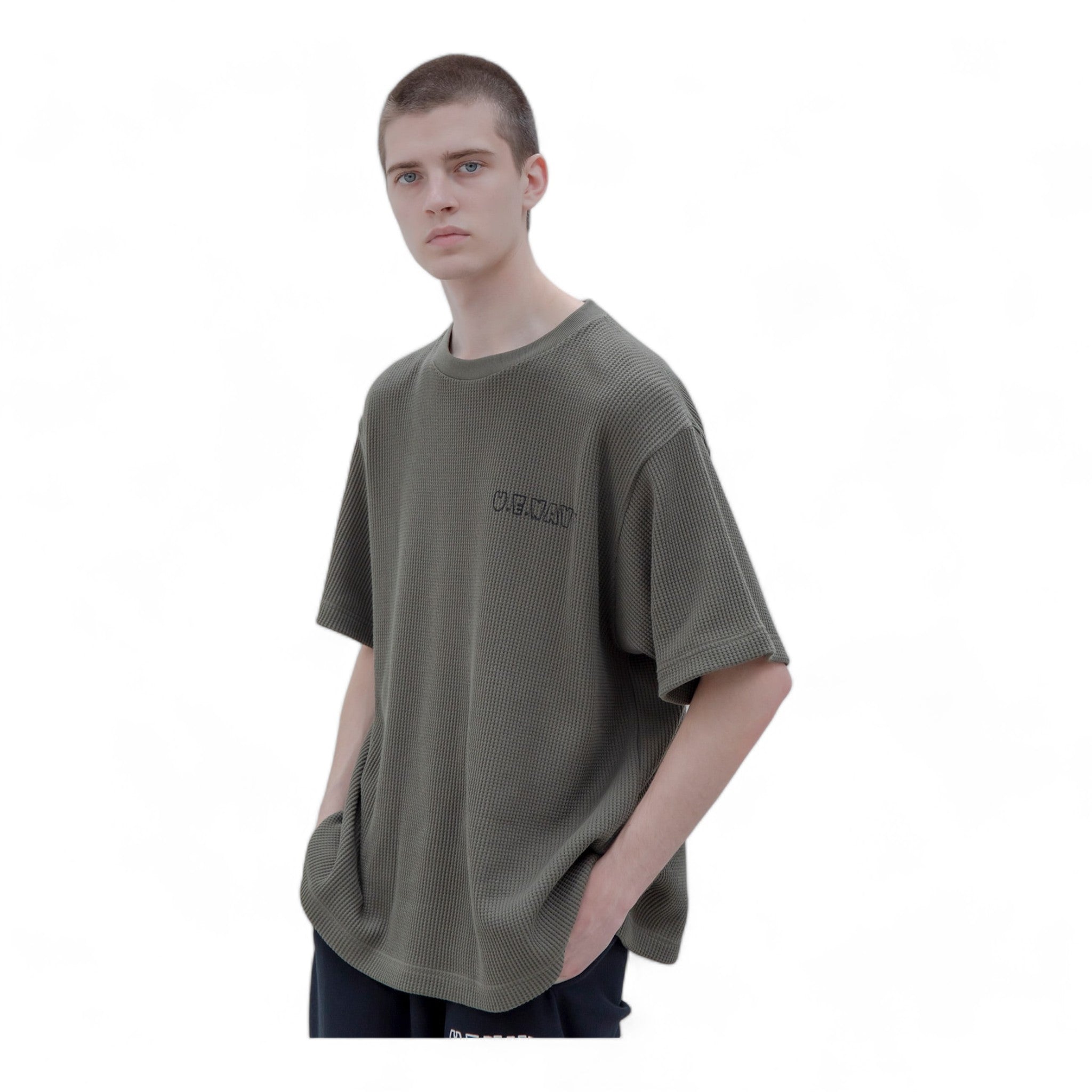 Uniform Experiment Ue Navy Waffle Tee