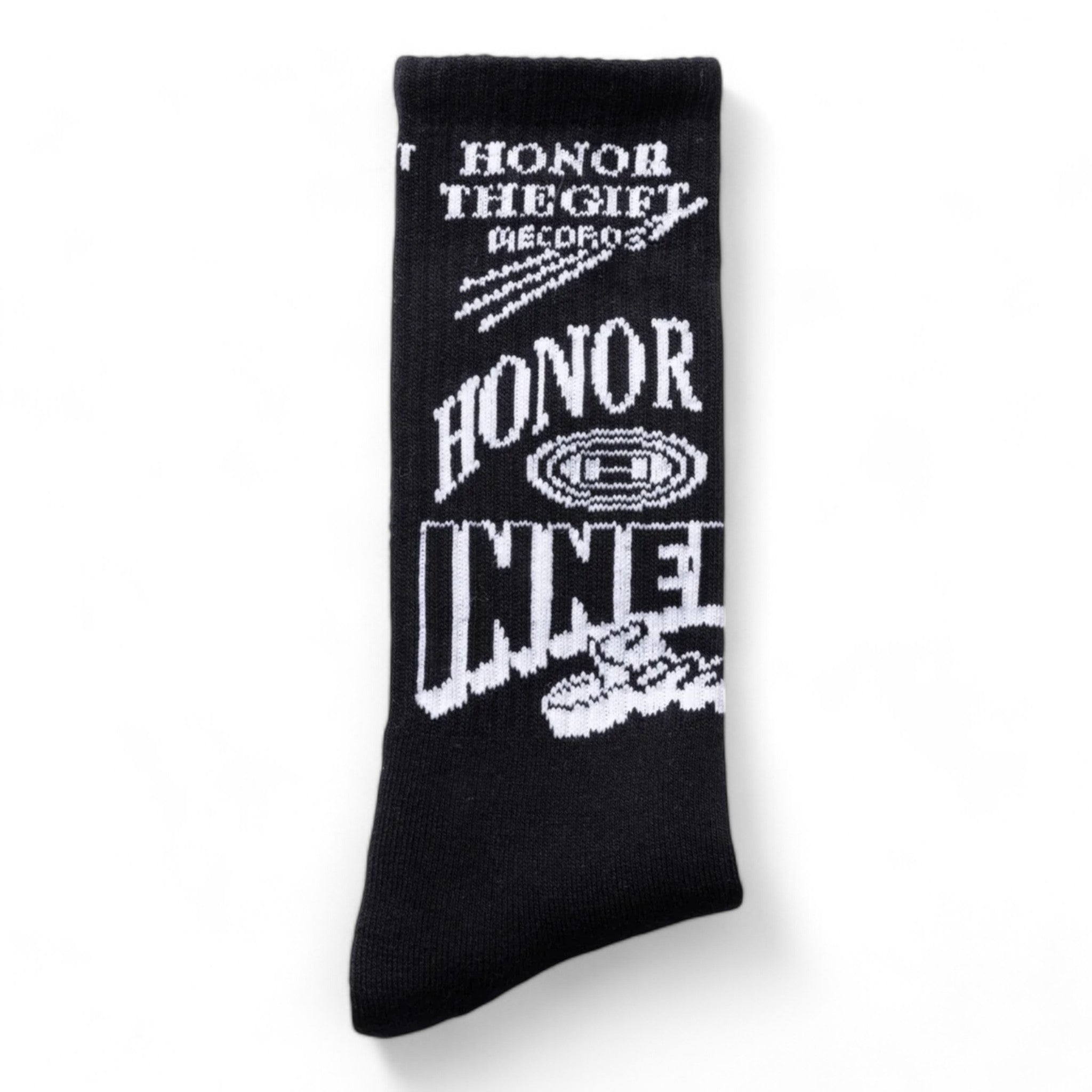 Honor The Gift Graphic Ribbed Sock