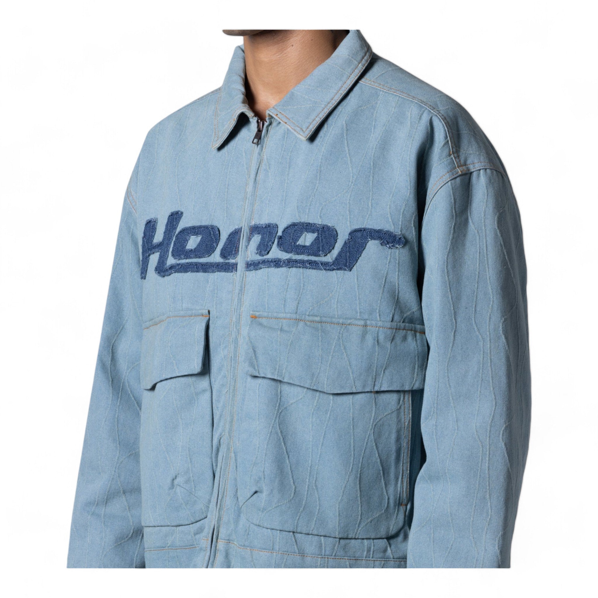 Honor The Gift Frequency Denim Jacket Light Indigo
