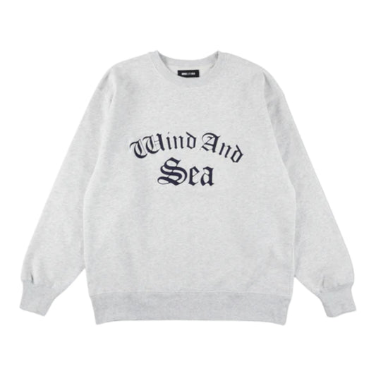 WIND AND SEA SATIN PATCH CREWNECK SWEATSHIRT