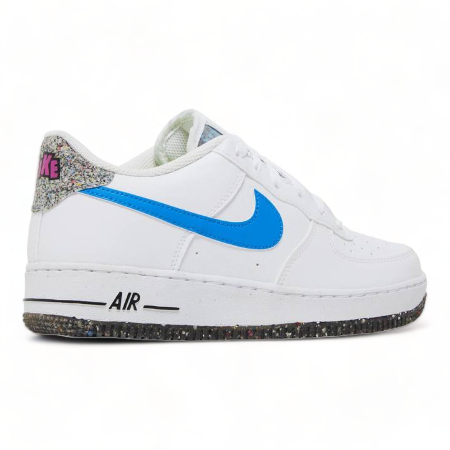 NIKE AIR FORCE 1 LV8 NEXT NATURE CRATER GS 'WHITE LIGHT PHOTO BLUE'
