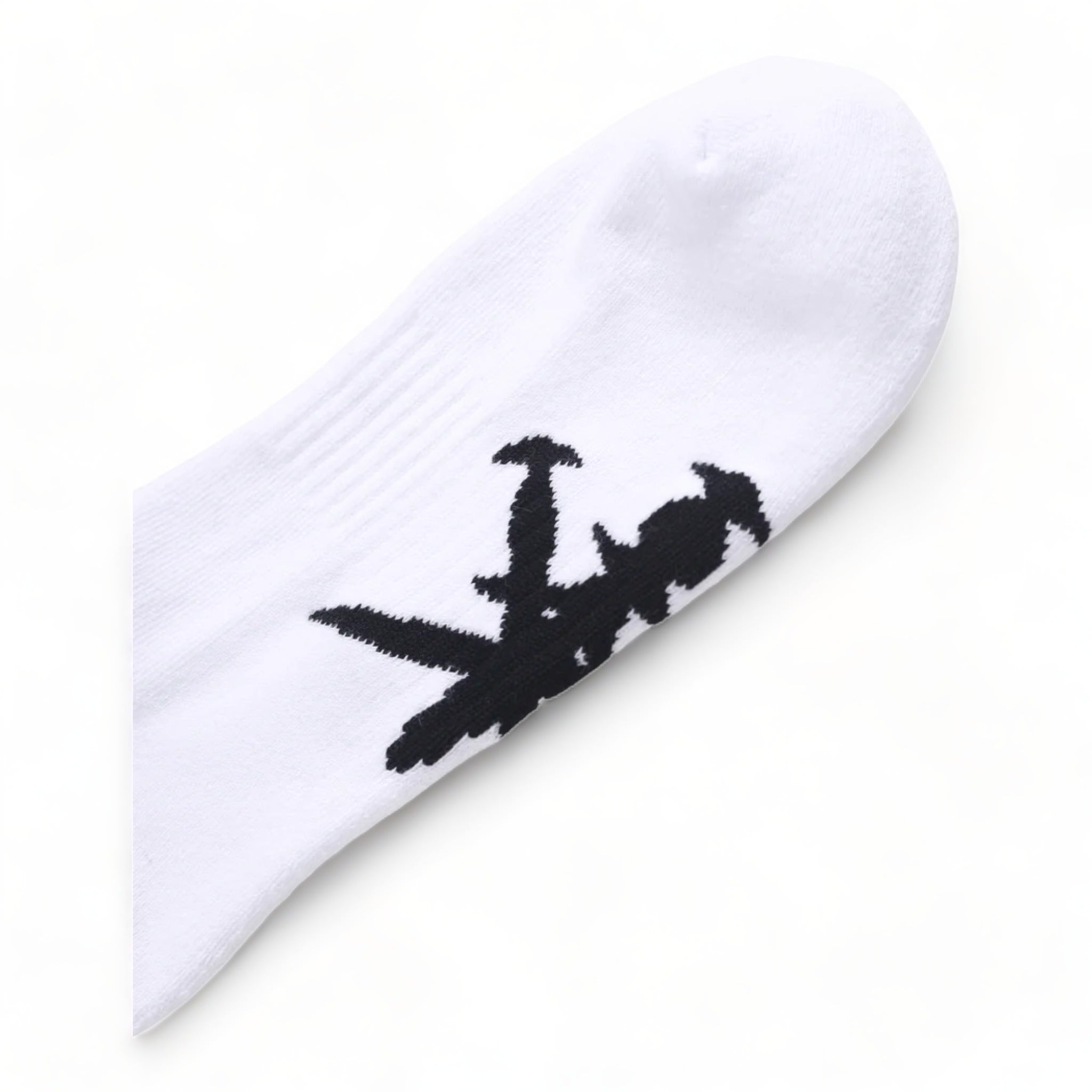 Unknown White Un Logo Socks