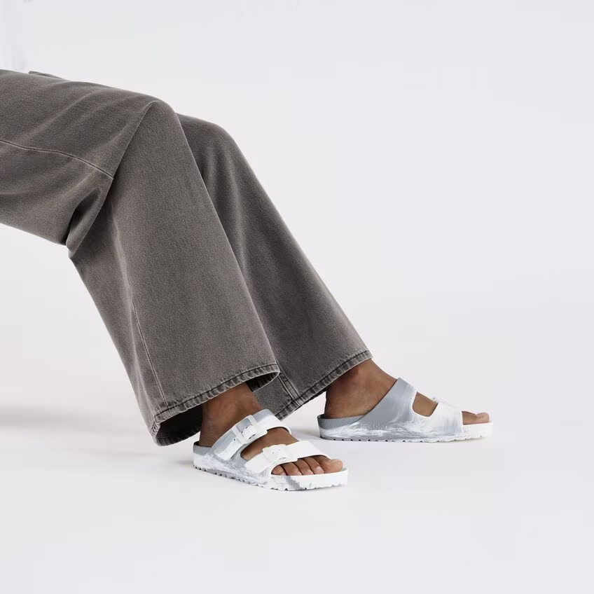 Birkenstock Arizona Eva Metallic Silver Multi
