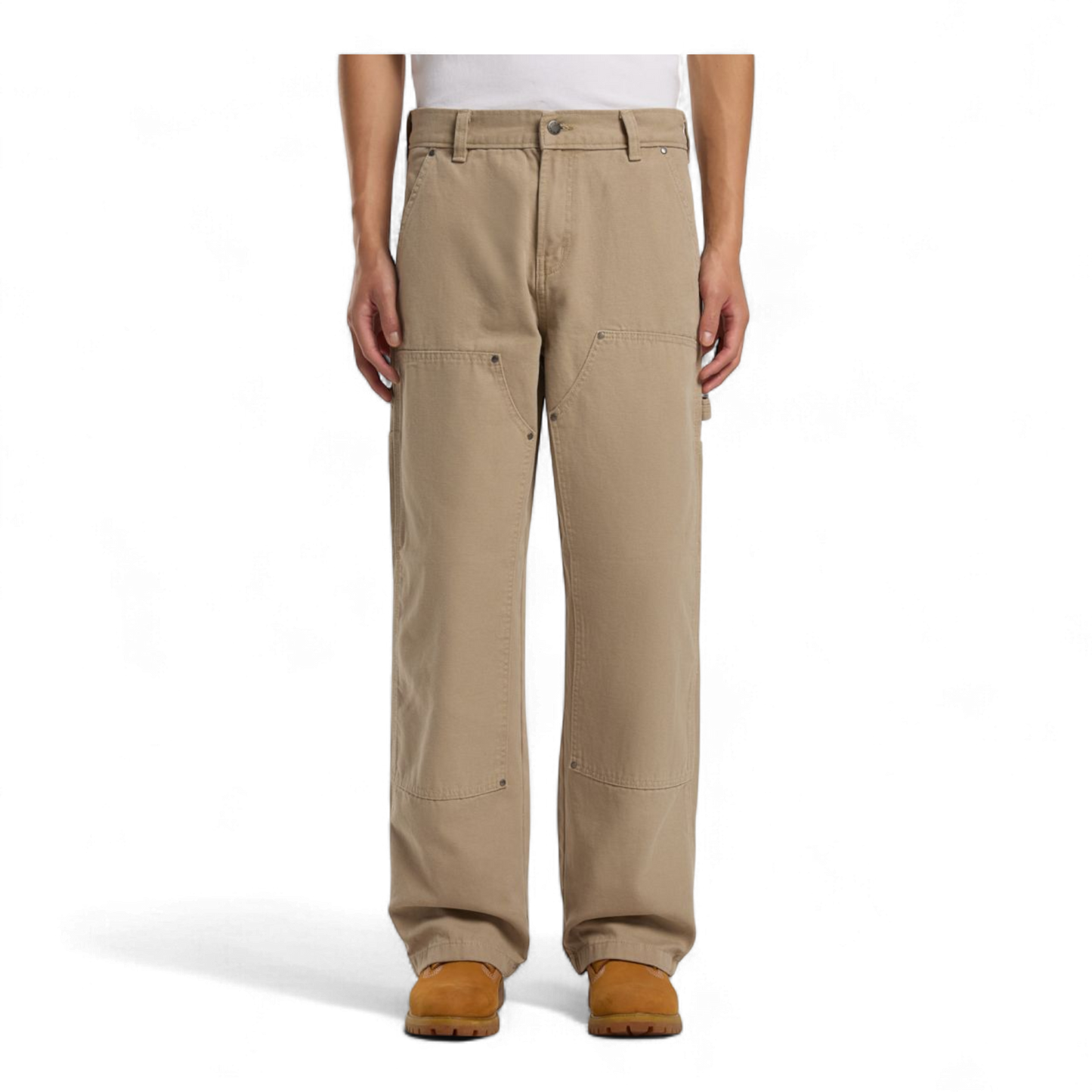DICKIES DOUBLE KNEE CANVAS CARPENTER TROUSERS