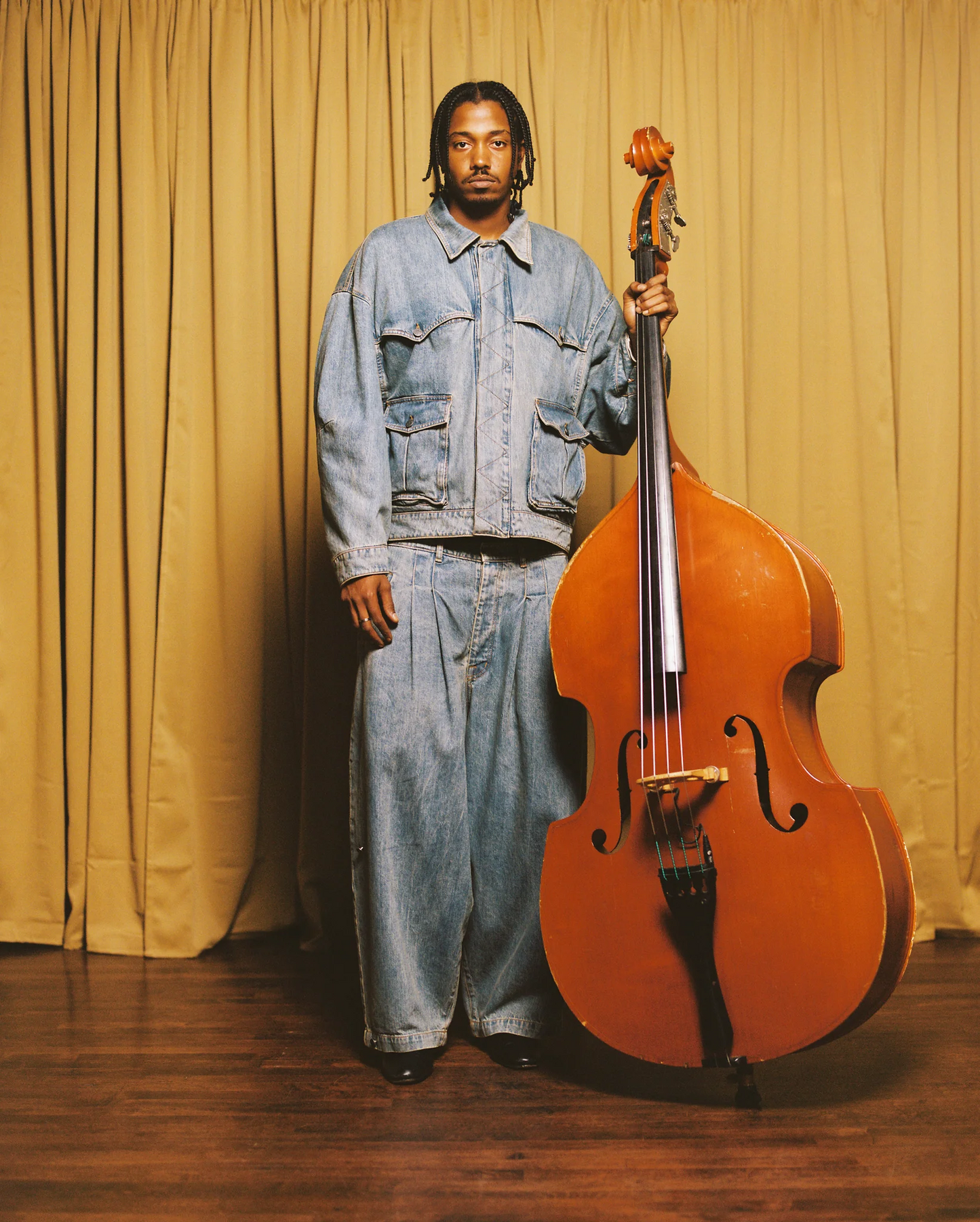 ART COMMUNITY WASHED INDIGO REVERSIBLE 7 POCKET JAPANESE DENIM JACKET