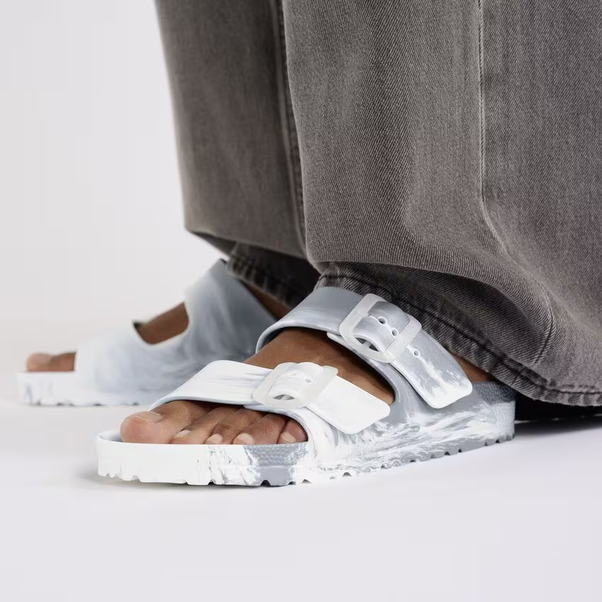 Birkenstock Arizona Eva Metallic Silver Multi