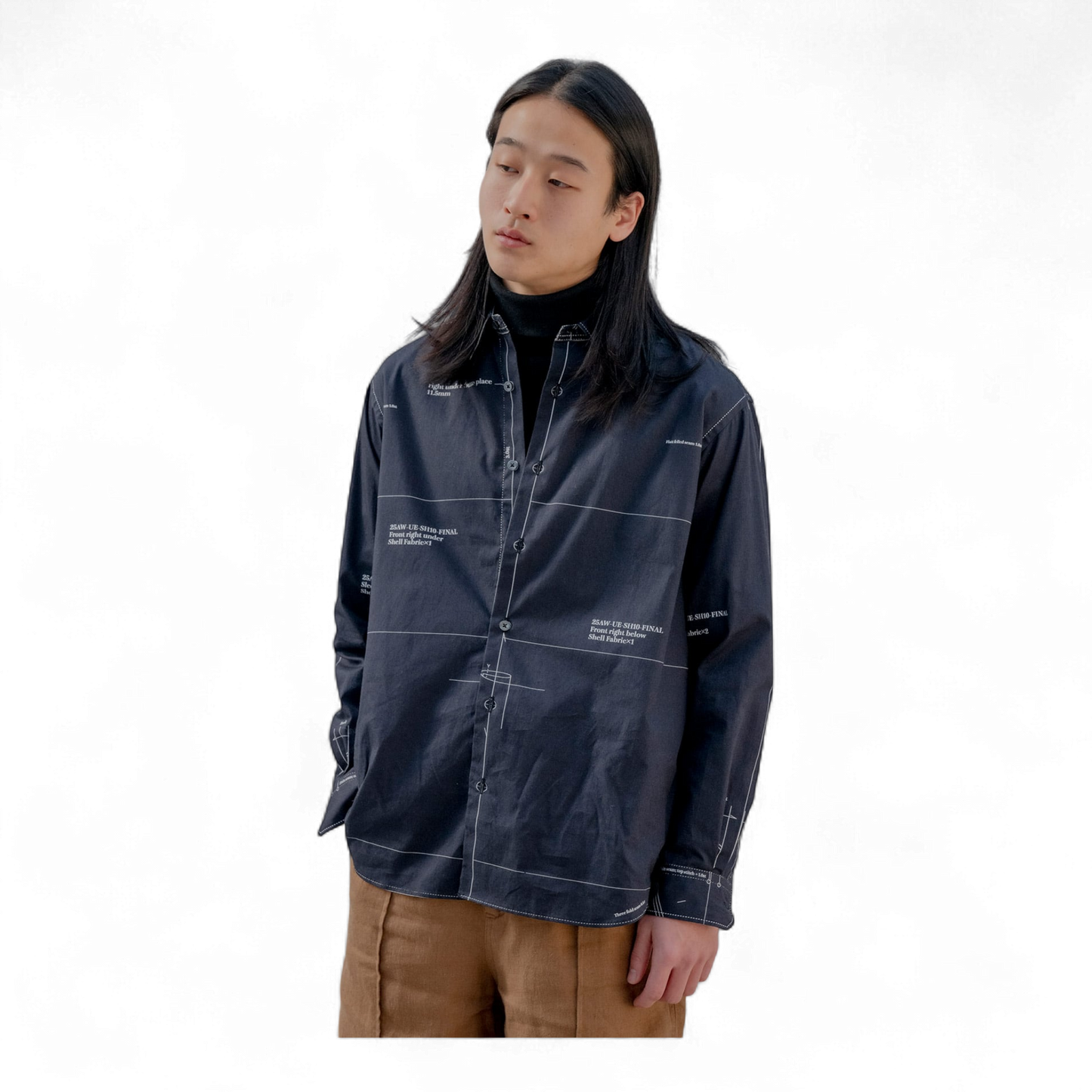 UNIFORM EXPERIMENT X FRAGMENT MAP-OUT SHIRT
