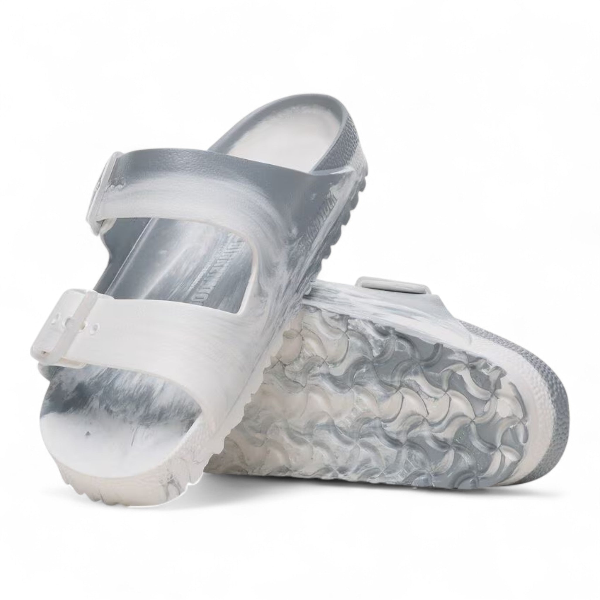 Birkenstock Arizona Eva Metallic Silver Multi