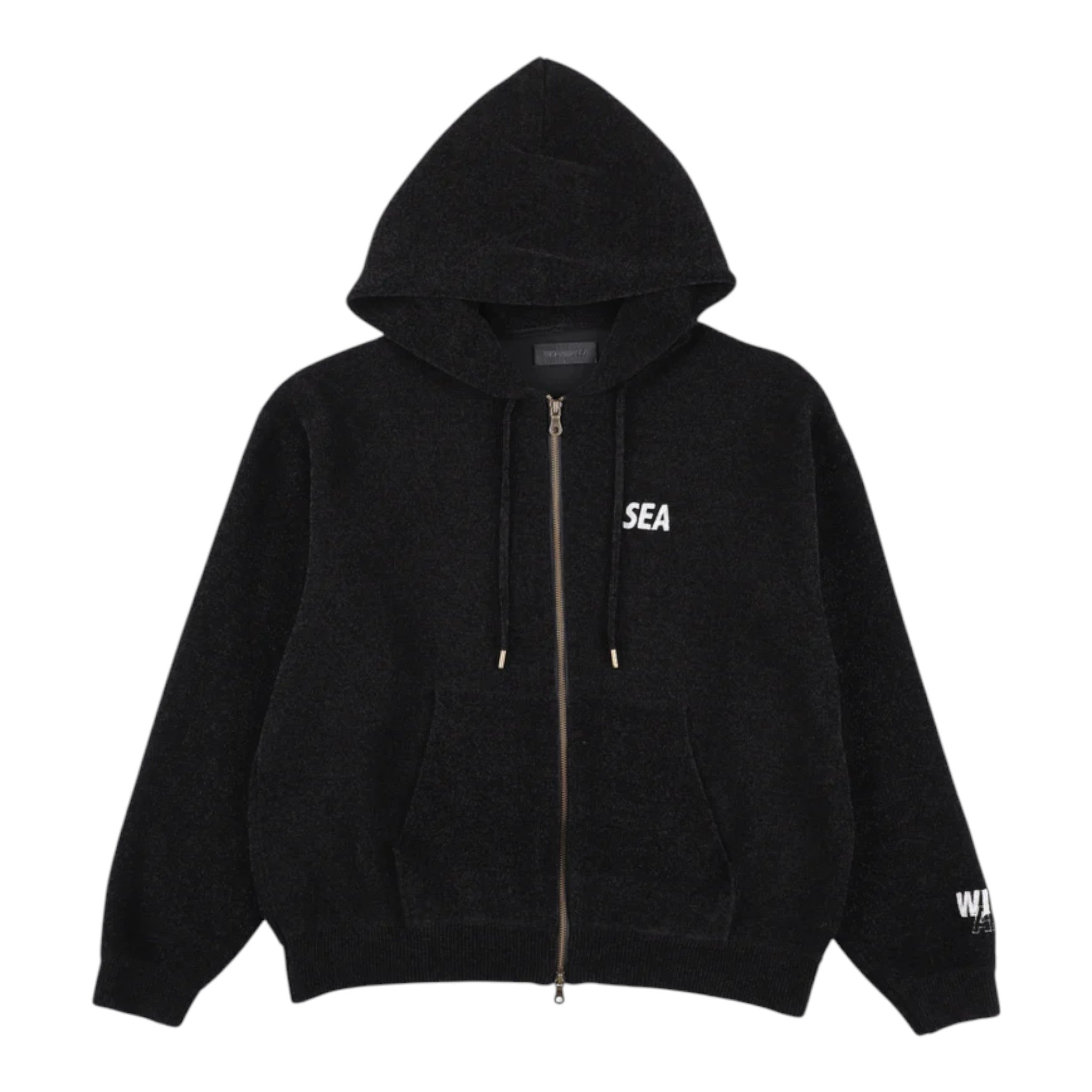 Wind And Sea Mole Knit Zip Up Hooded Sweatshirt