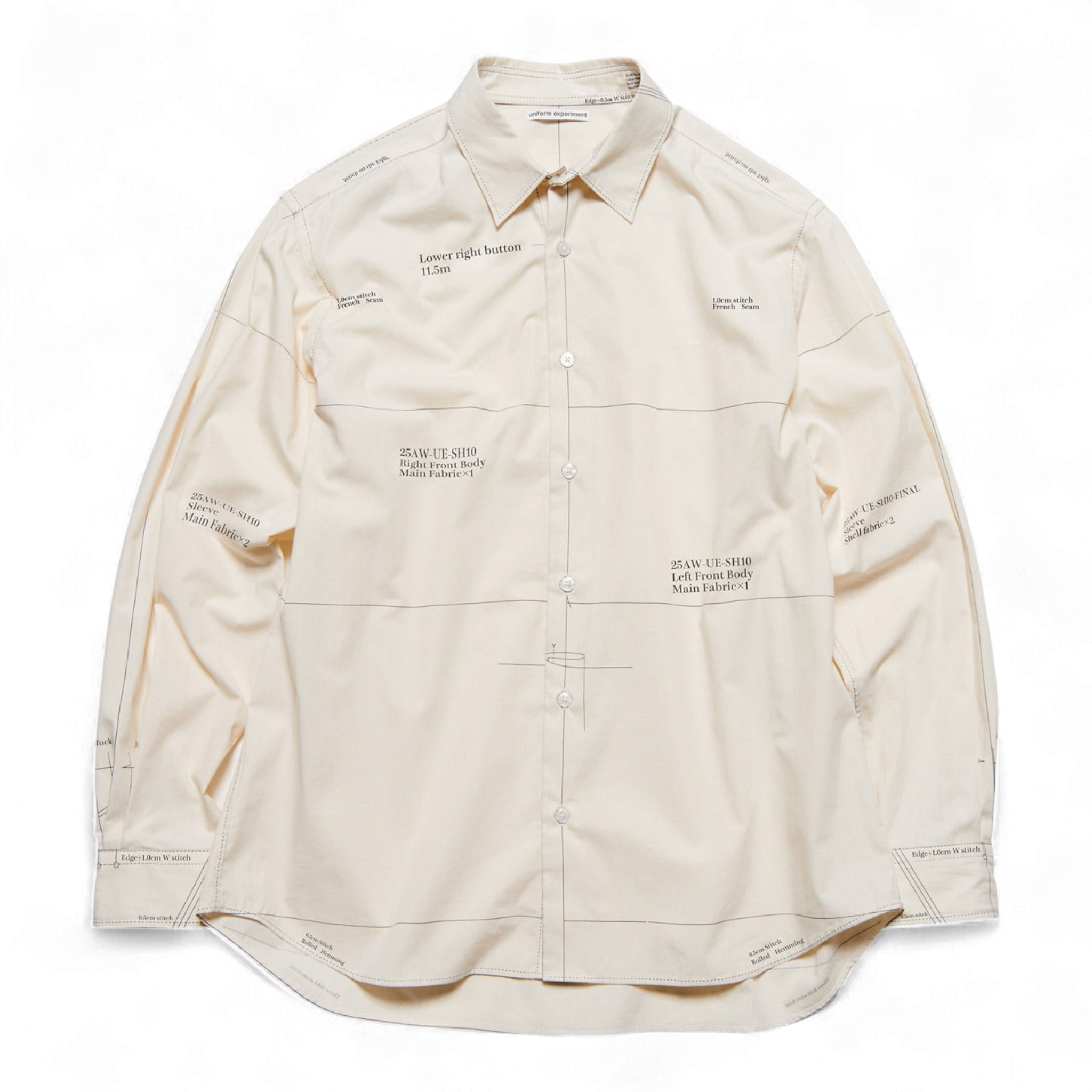 Uniform Experiment X Fragment Map-out Shirt