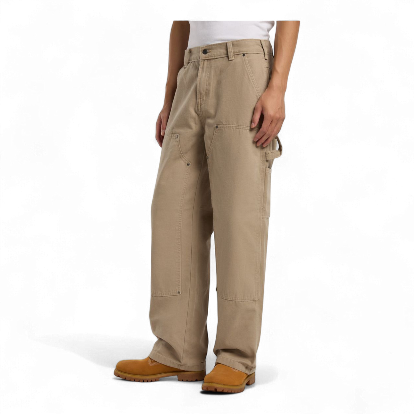 DICKIES DOUBLE KNEE CANVAS CARPENTER TROUSERS