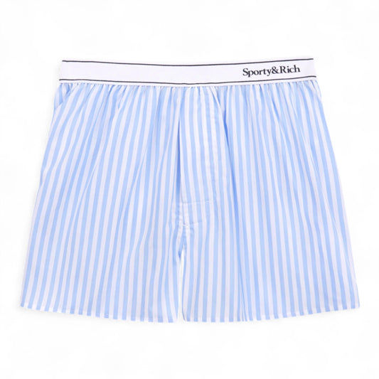 SPORTY & RICH SERIF LOGO BOXER SHORTS