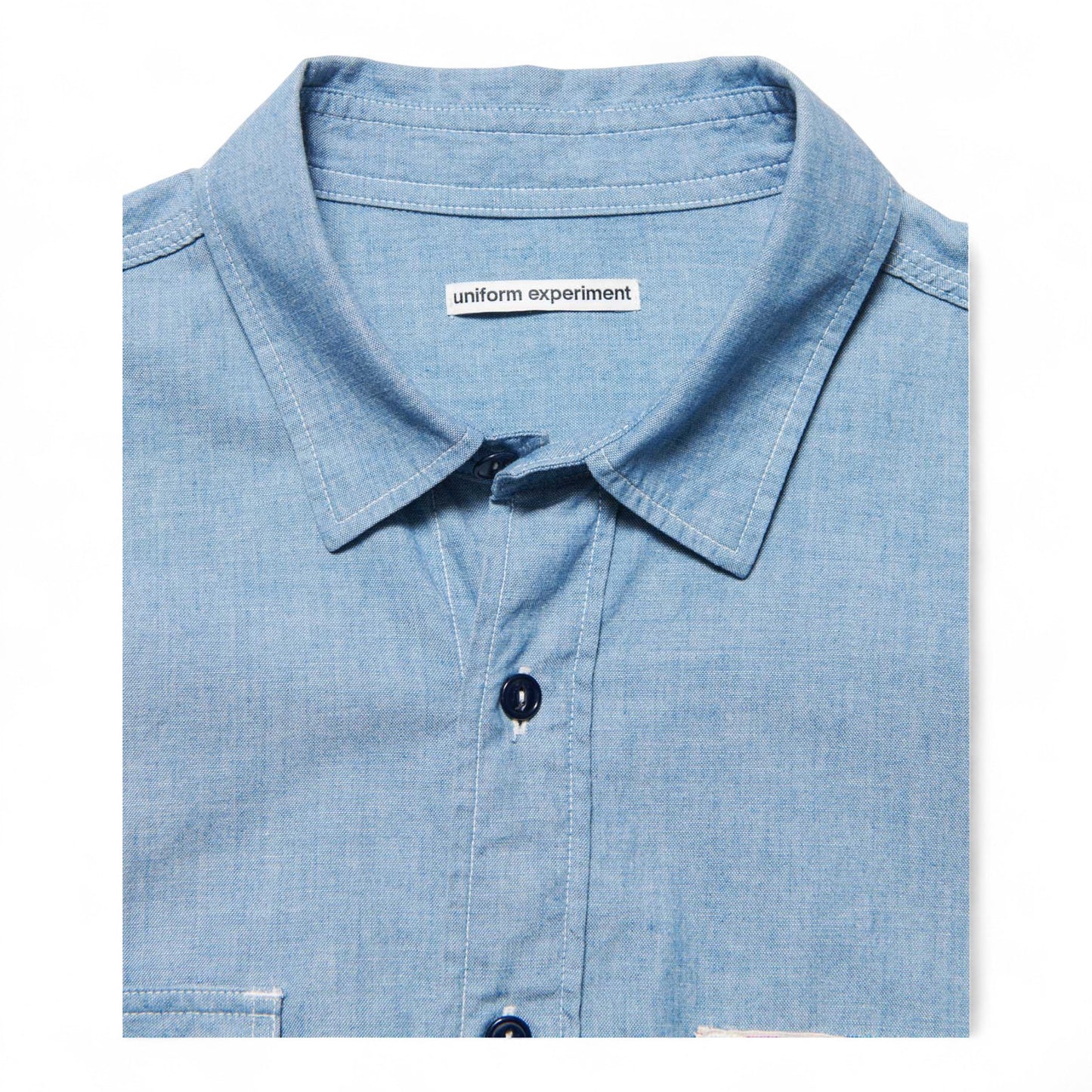 UNIFORM EXPERIMENT WASHED CHAMBRAY SHIRT