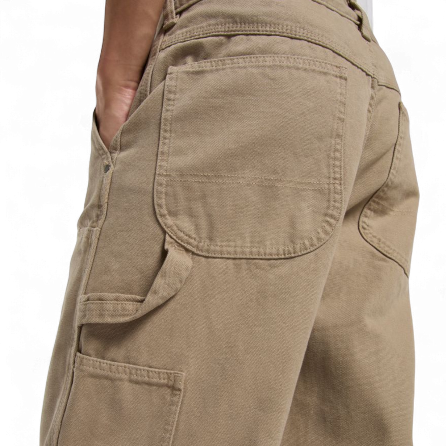 DICKIES DOUBLE KNEE CANVAS CARPENTER TROUSERS