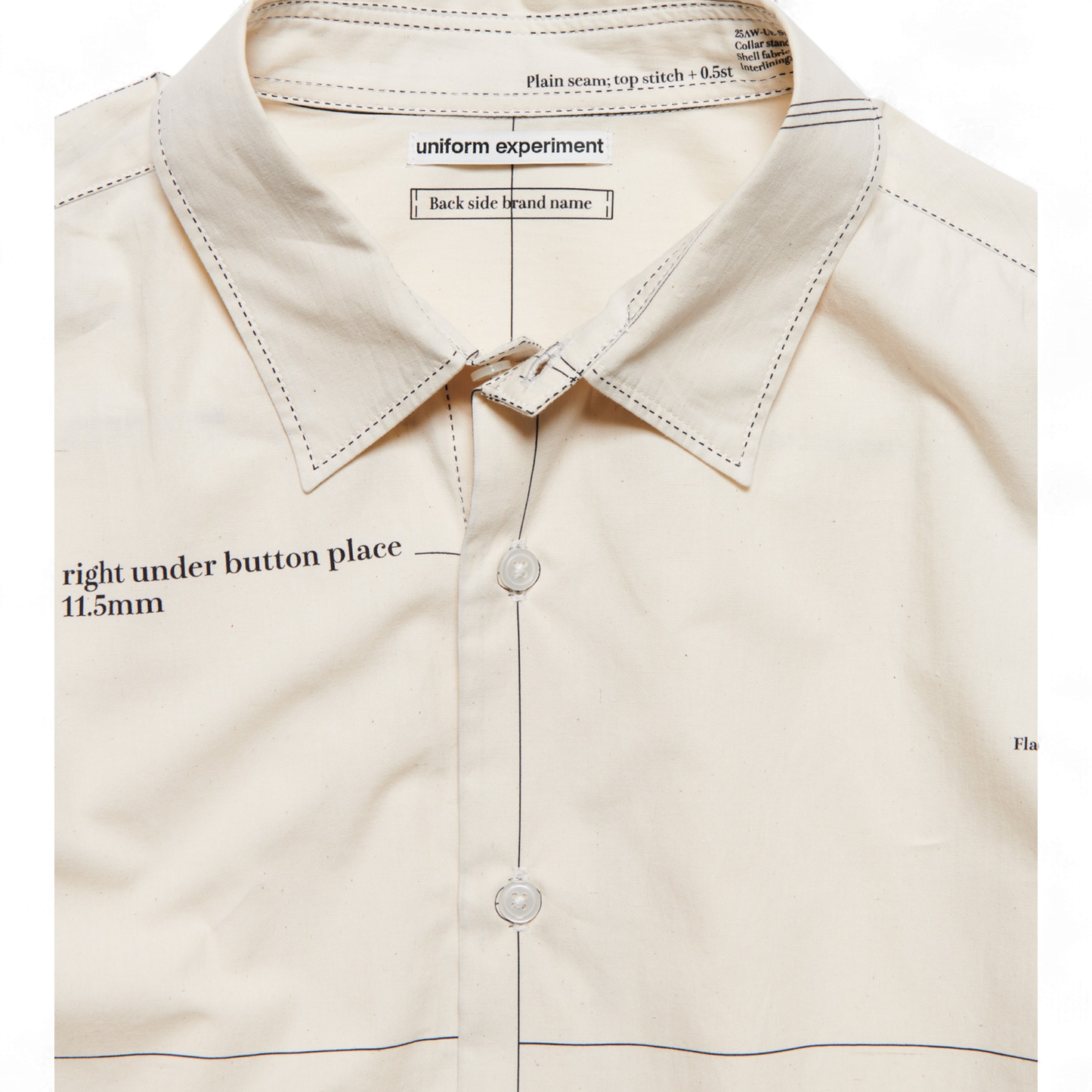 UNIFORM EXPERIMENT X FRAGMENT MAP-OUT SHIRT
