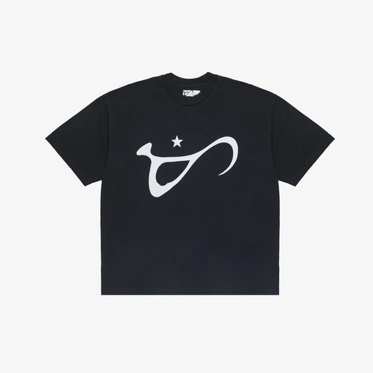 ART COMMUNITY VINTAGE BLACK SCRIPT TEE