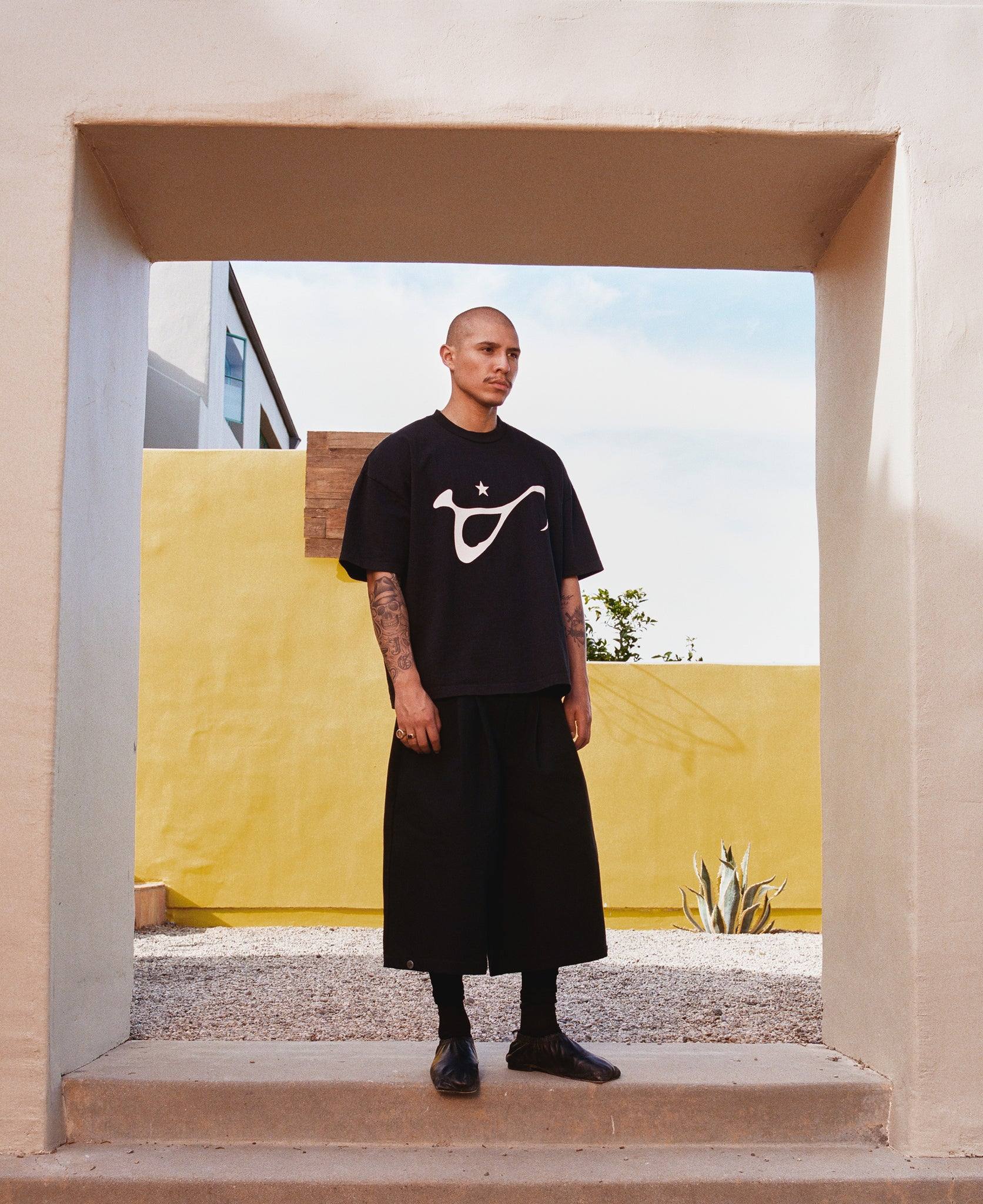 Art Community Vintage Black Script Tee