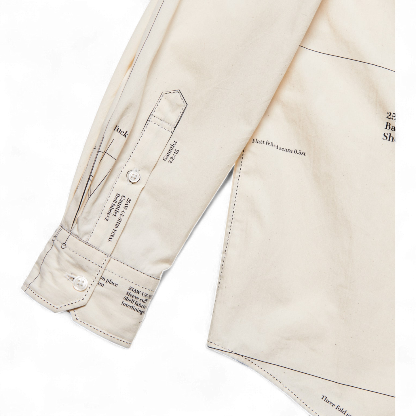 UNIFORM EXPERIMENT X FRAGMENT MAP-OUT SHIRT
