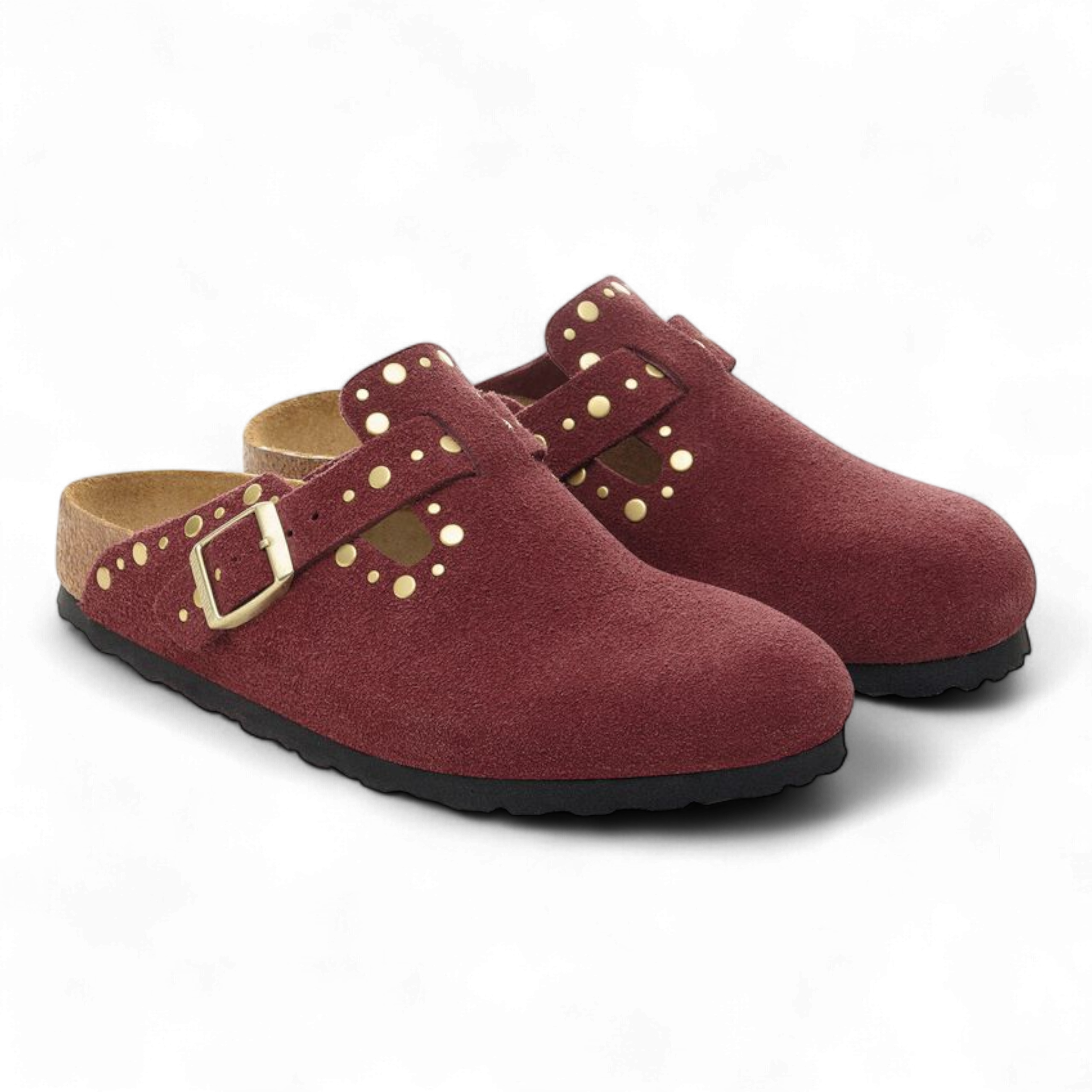 Birkenstock Boston Rivet Border Zinfandel