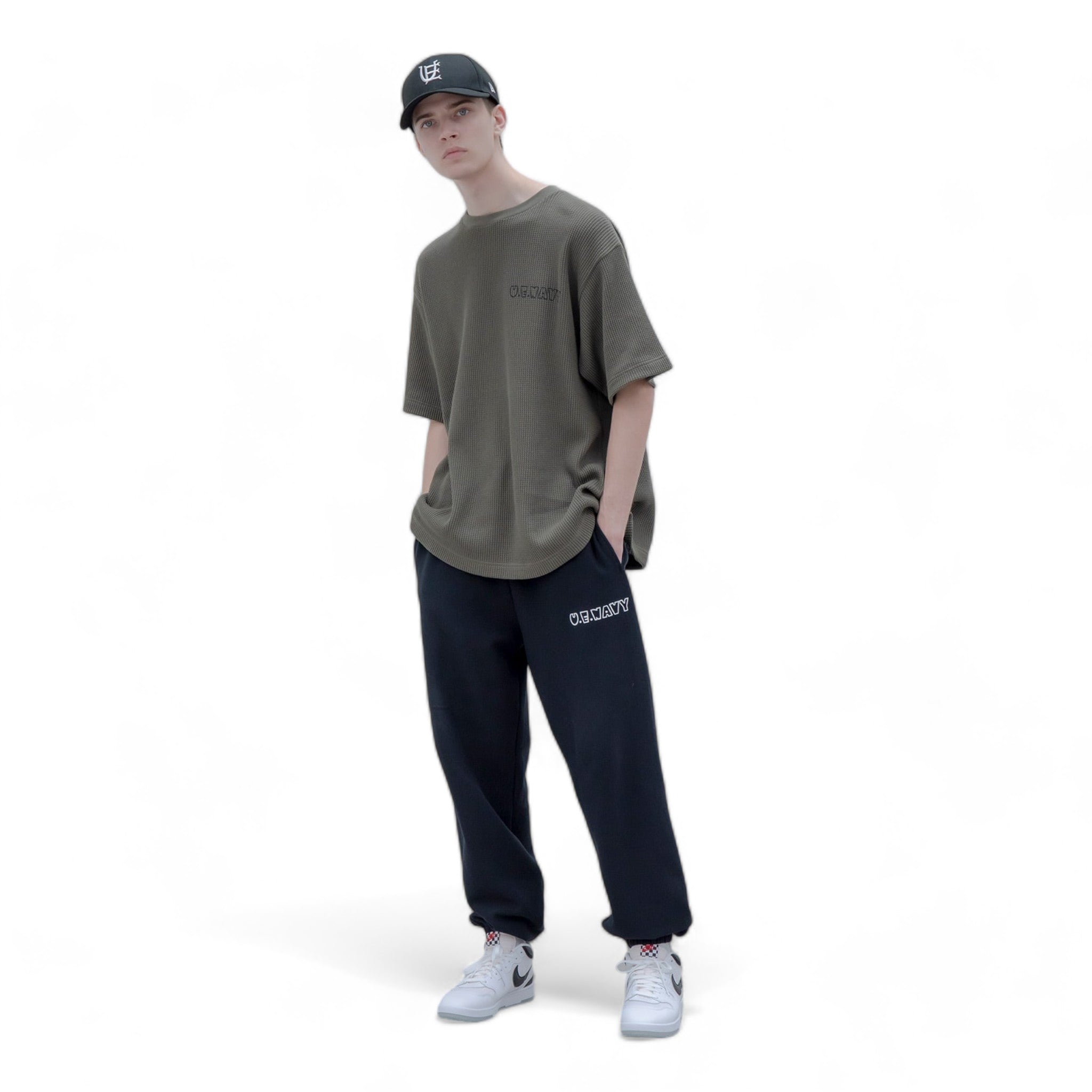 Uniform Experiment Ue Navy Waffle Tee