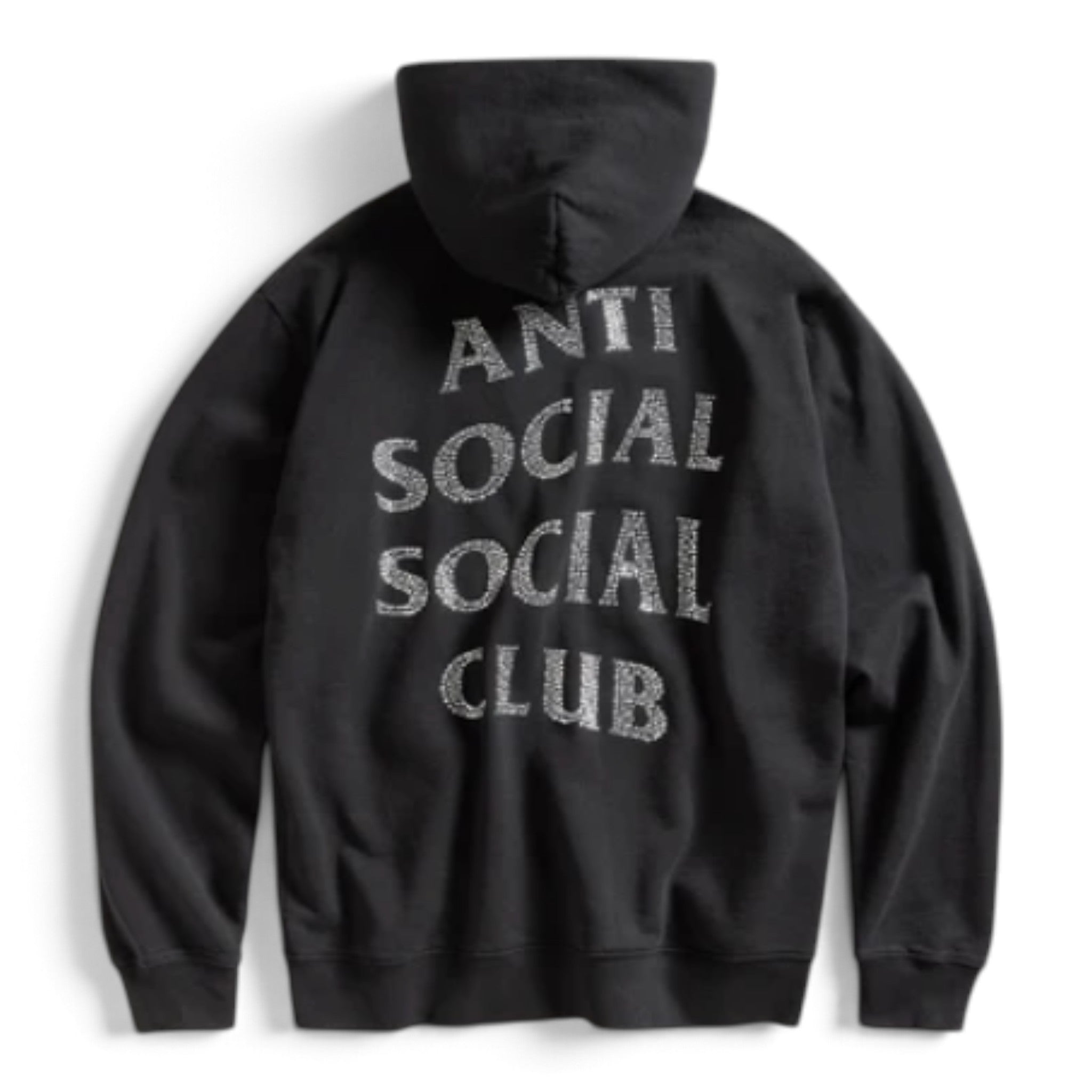 Anti Social Social Club Rhinestone Zip Up Hoodie